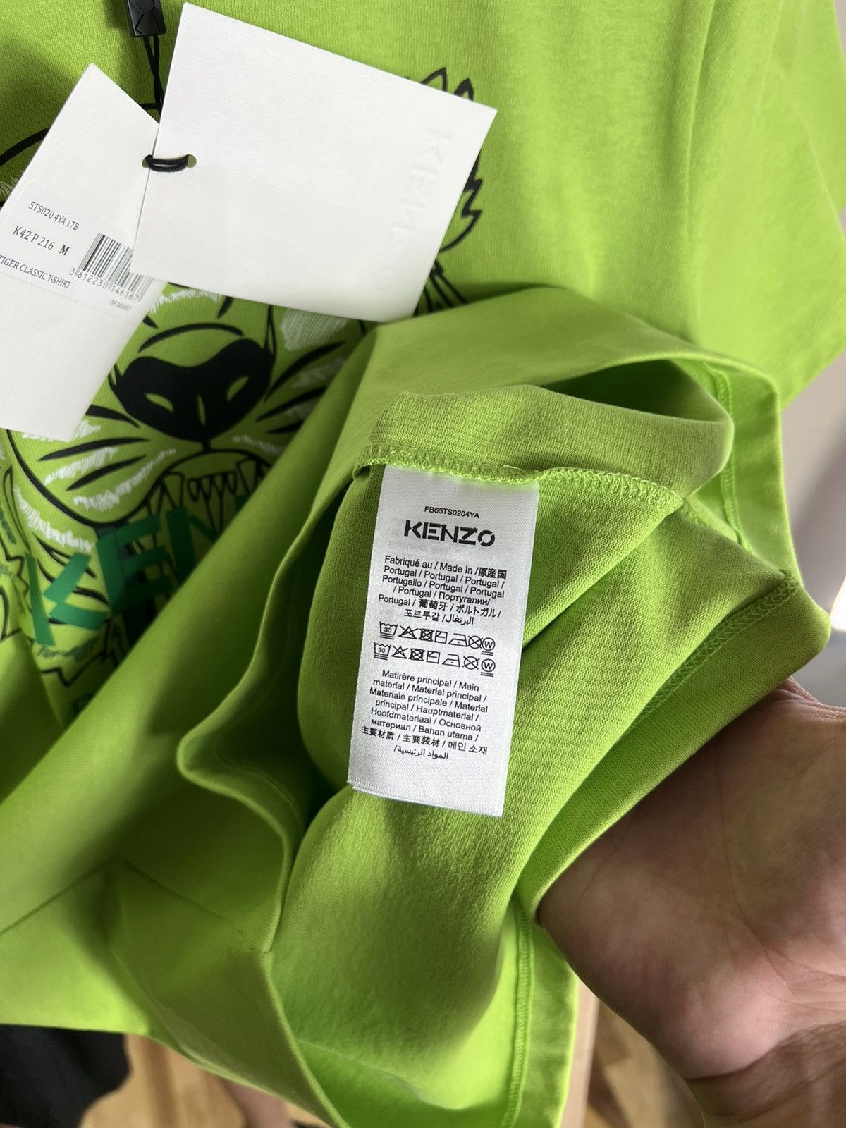 Kenzo Kenzo M T-Shirt Tee Big logo tiger Green Men’s Y2K Size US M / EU 48-50 / 2 - 9 Thumbnail