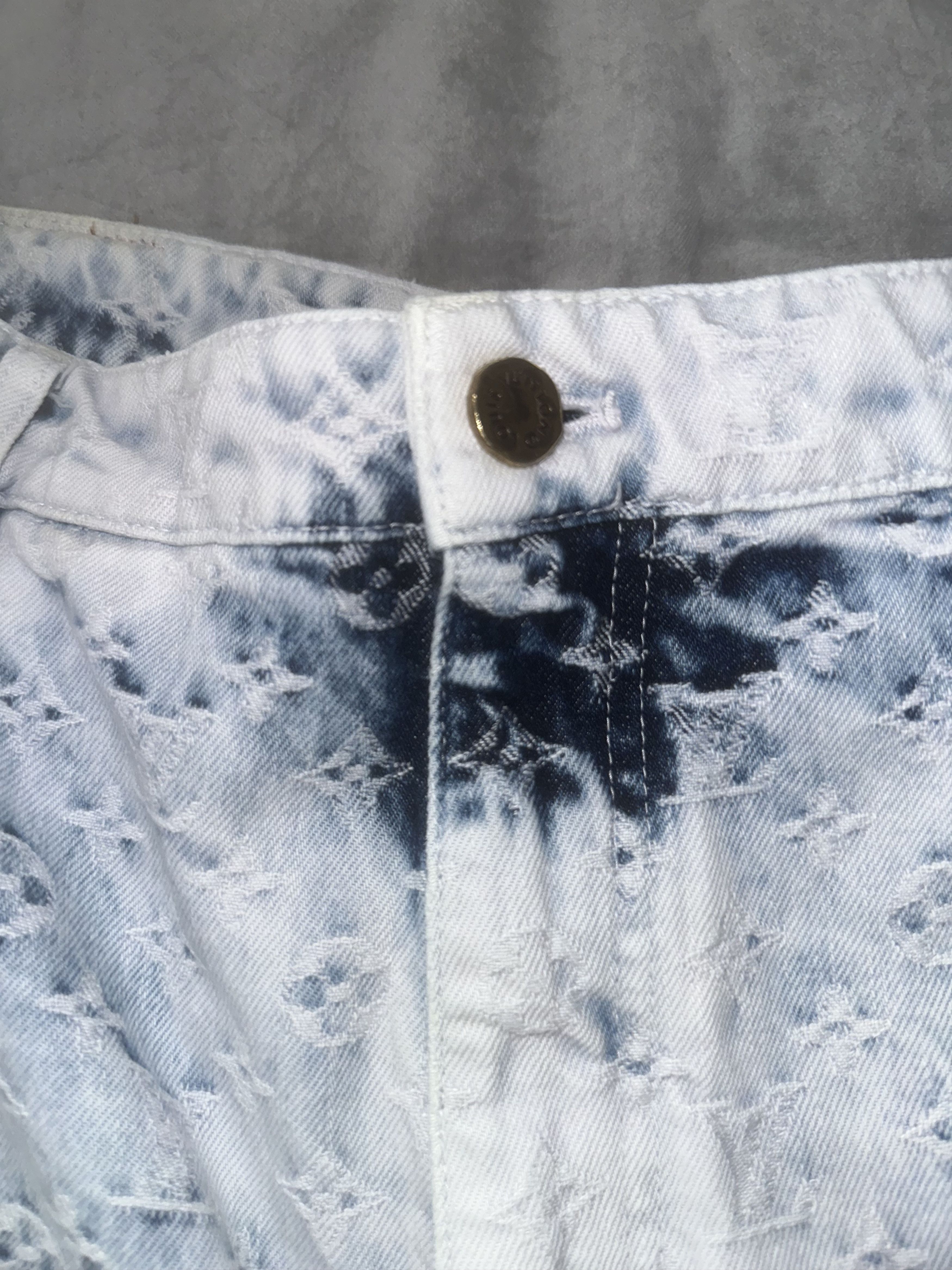 Louis Vuitton Louis Vuitton Purple n Blue Monogram Carpenter Flared Jeans Size US 38 / EU 54 - 6 Thumbnail