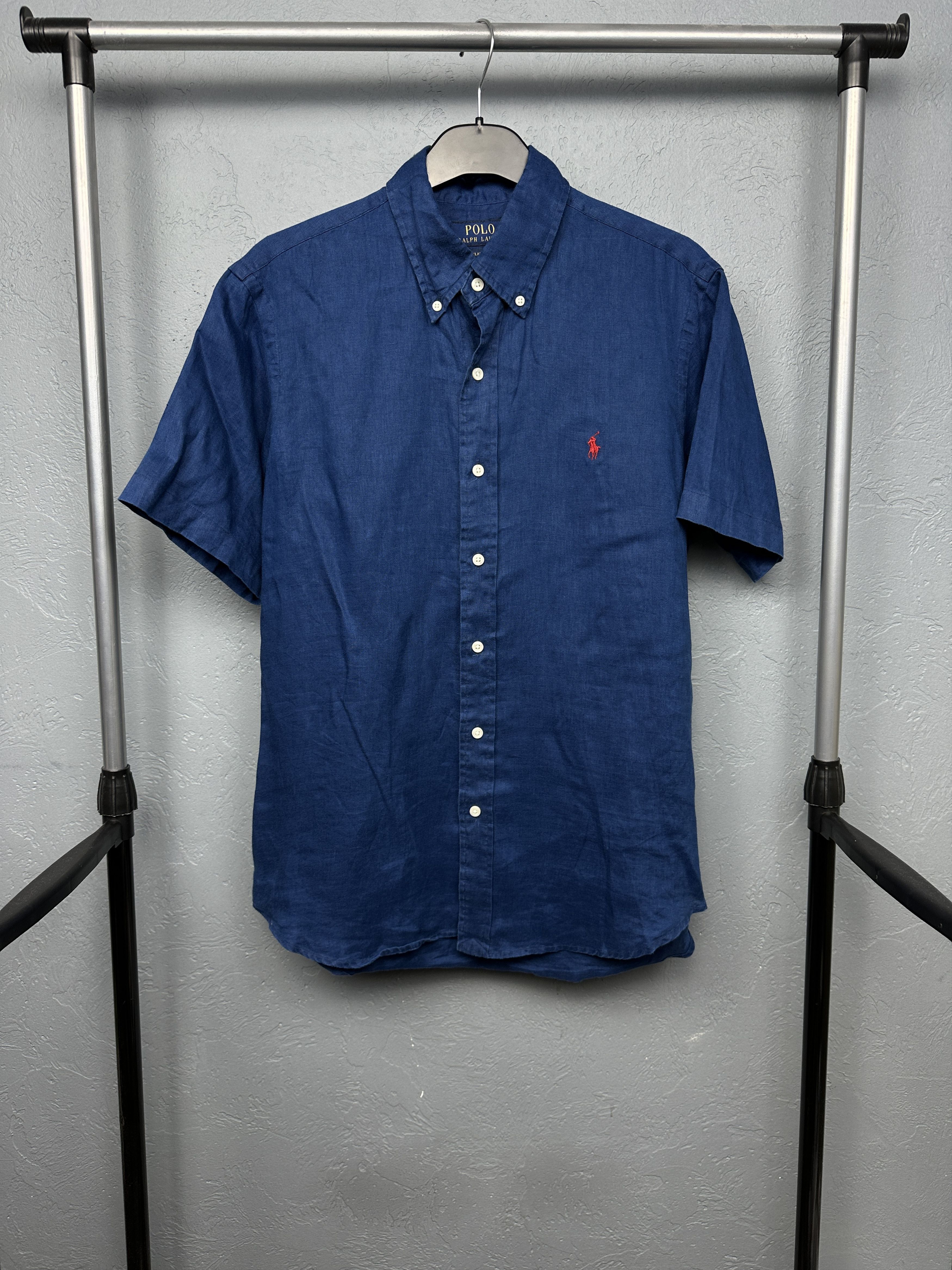 Polo Ralph Lauren Polo Ralph Lauren Mens LINEN Short Sleeve Shirt Size US M / EU 48-50 / 2 - 1 Thumbnail