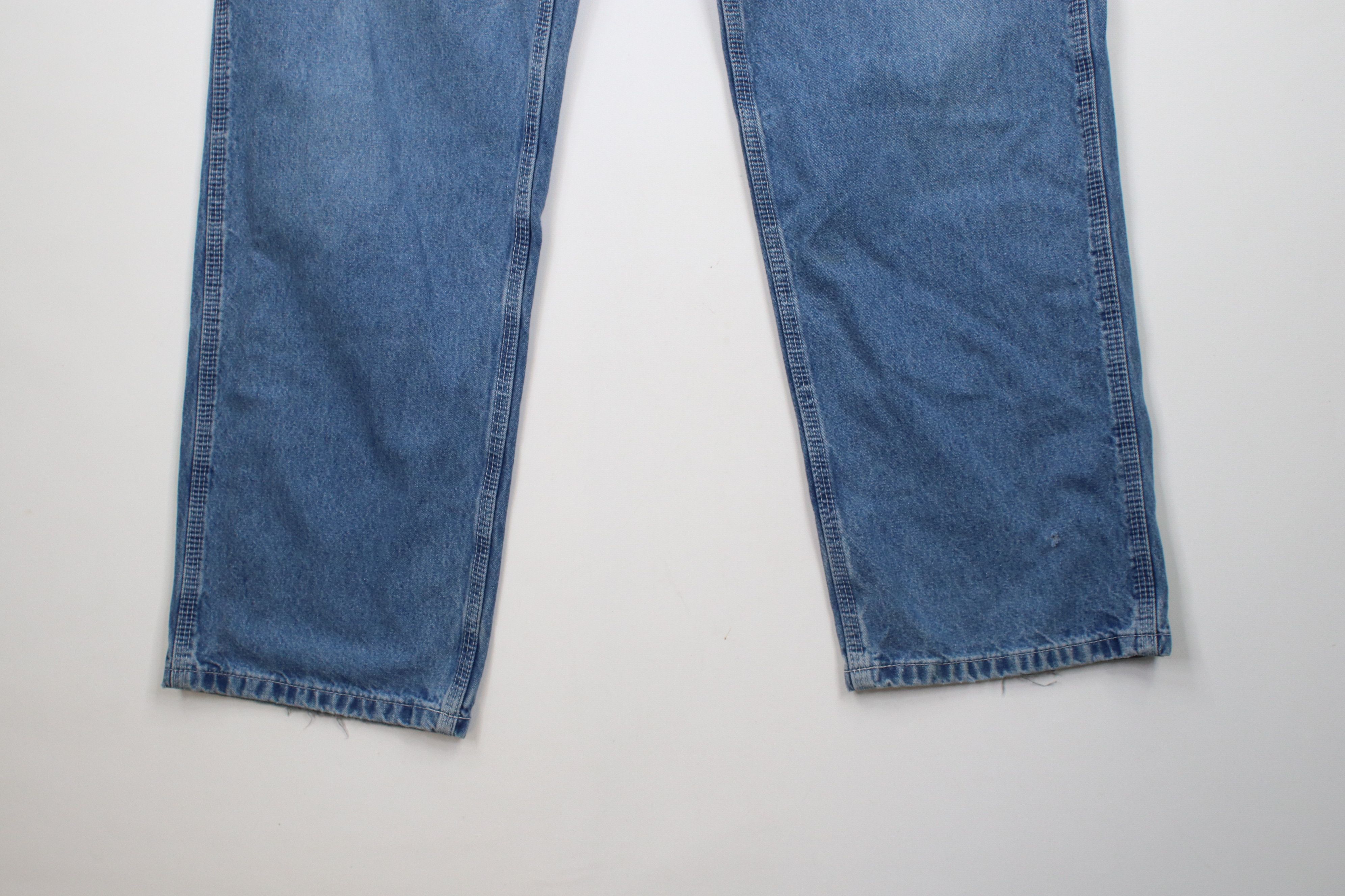 Carhartt × Vintage Vintage Y2K 2000 Carhartt Wide Leg Dungaree Denim Jeans Size US 36 / EU 52 - 4 Thumbnail