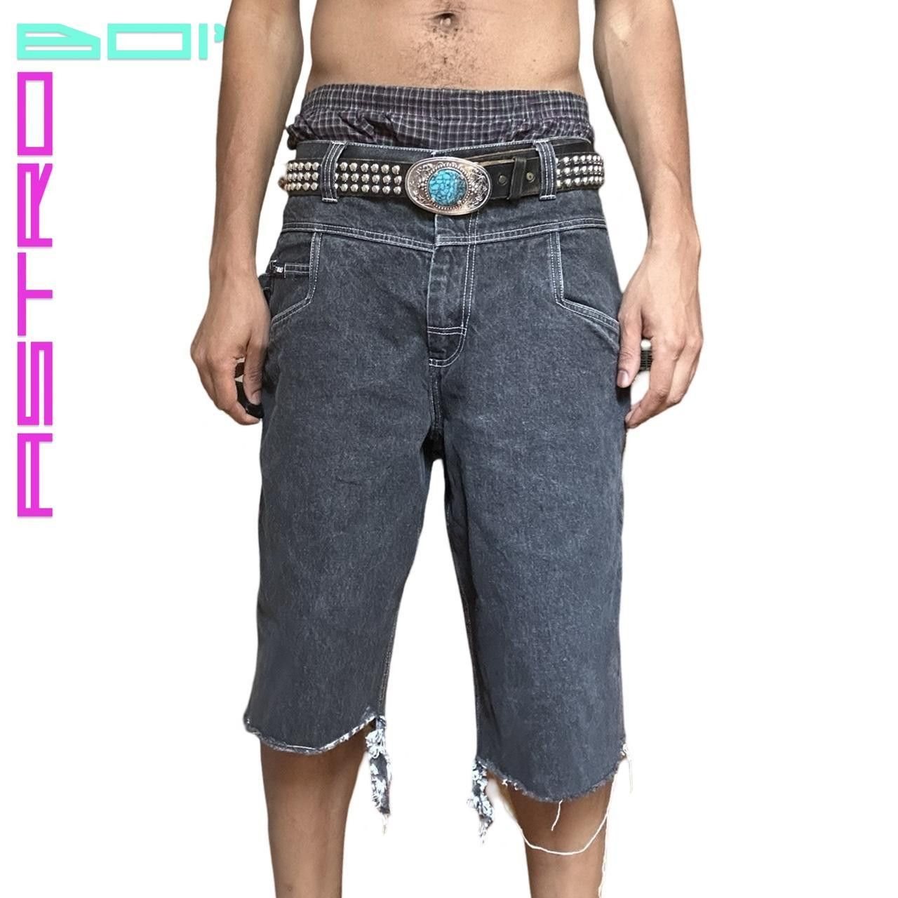 Fubu VINTAGE FUBU GREY BAGGY Y2K SKATER SHORTS _ 36" Size US 36 / EU 52 - 1 Thumbnail