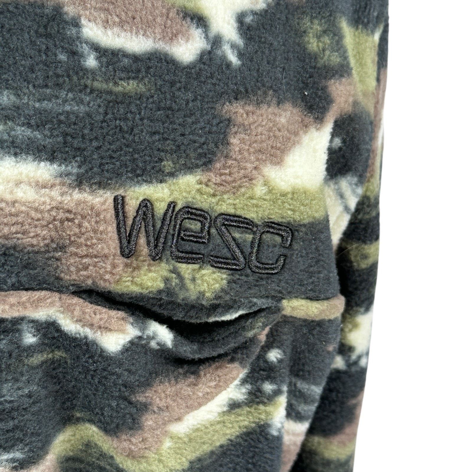 WeSC WESC Fleece Jacket Mens Large Womens XL Mitch Camo Strokes Size US L / EU 52-54 / 3 - 3 Thumbnail