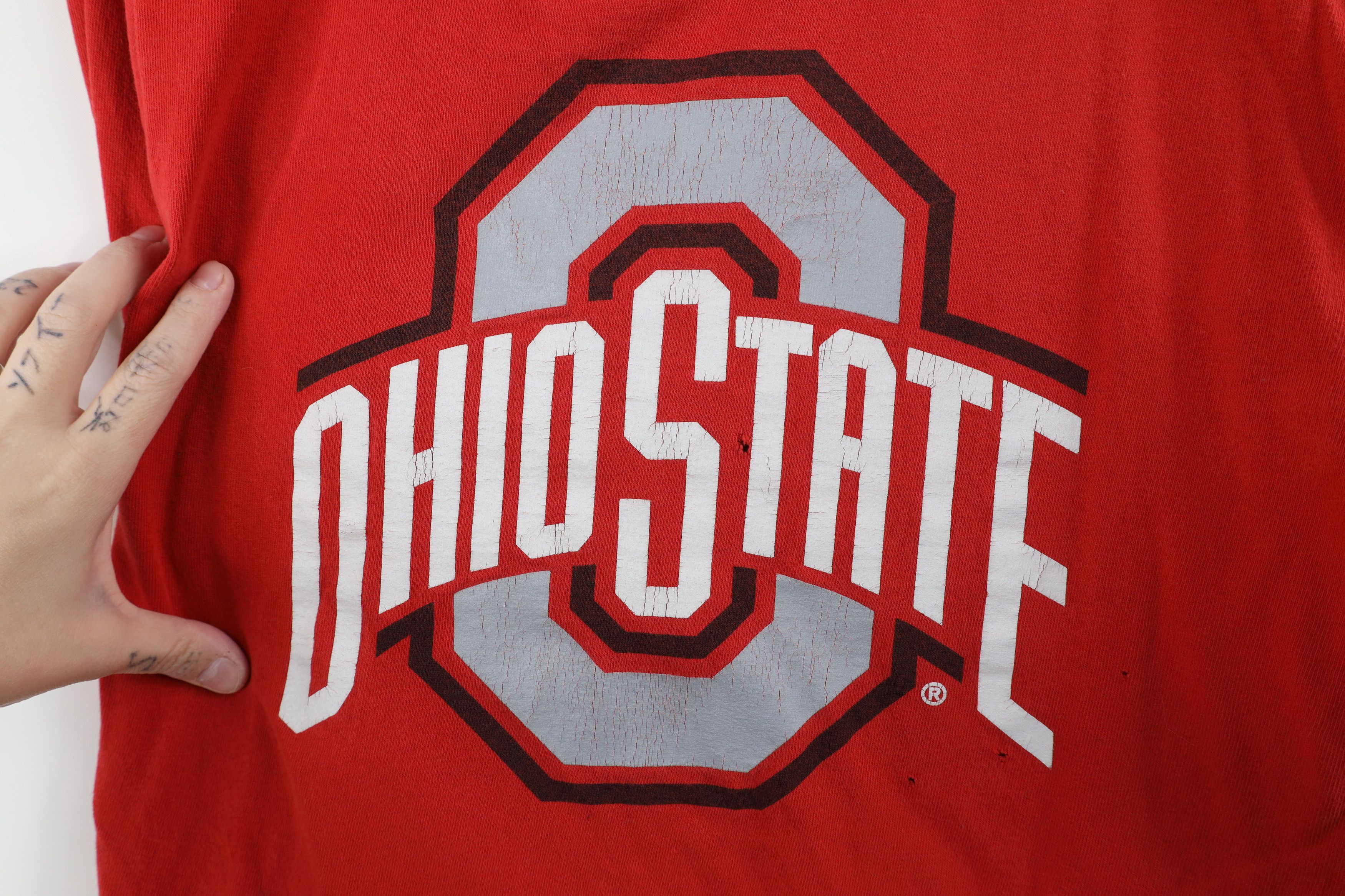 Vintage Vintage Y2K Ohio State University Long Sleeve T-Shirt Red Size US M / EU 48-50 / 2 - 4 Thumbnail