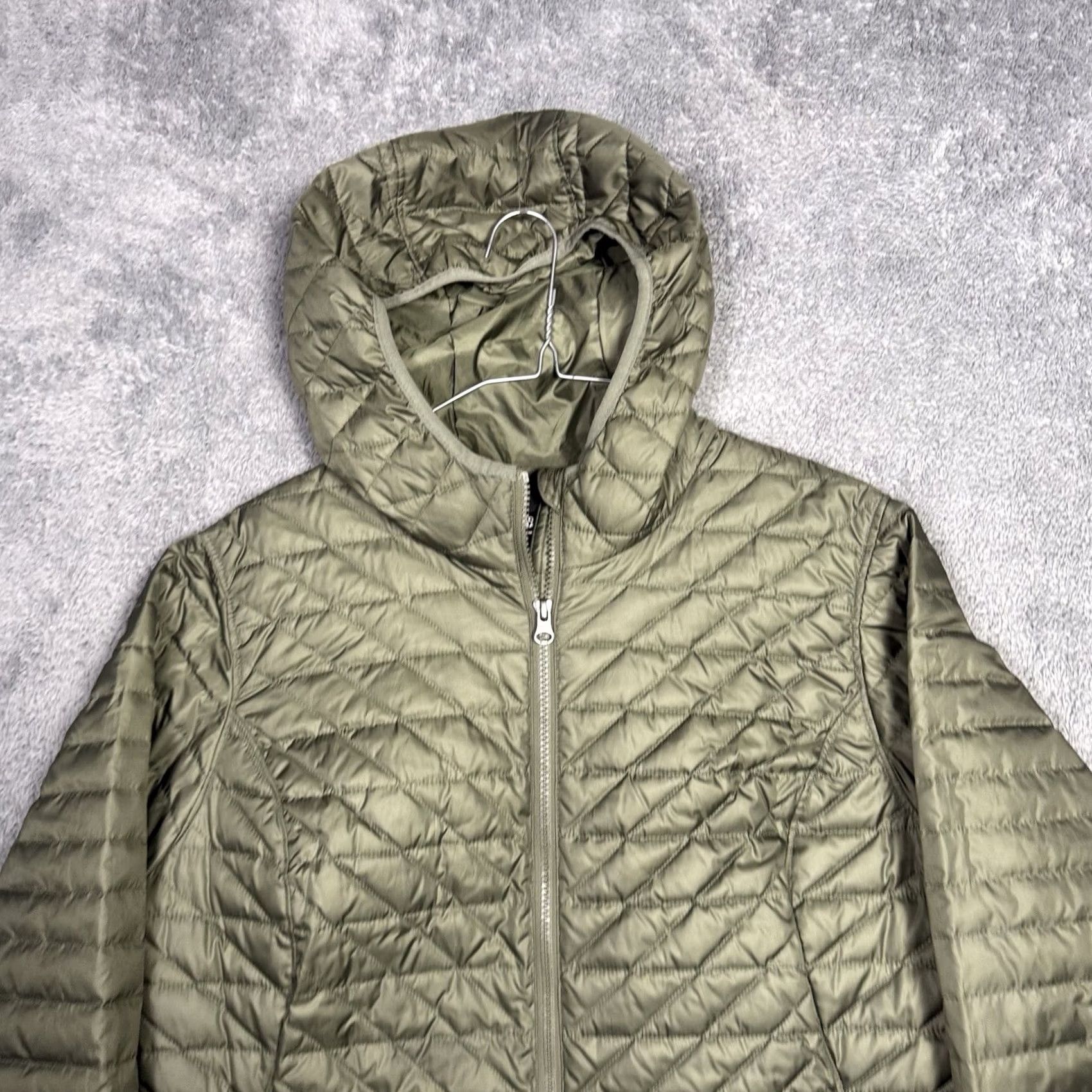 Eddie Bauer Eddie Bauer Jacket Womens 2XL Green EB650 Down Hooded Chevron Puffer Quilted Parka Size XXL / US 16-18 / IT 52-54 - 4 Thumbnail