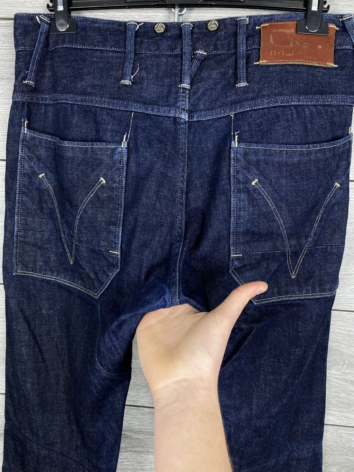 G-Star Mens G-Star Raw 3D Dimension Tapered Denim Flared Pants Size US 34 / EU 50 - 17 Thumbnail