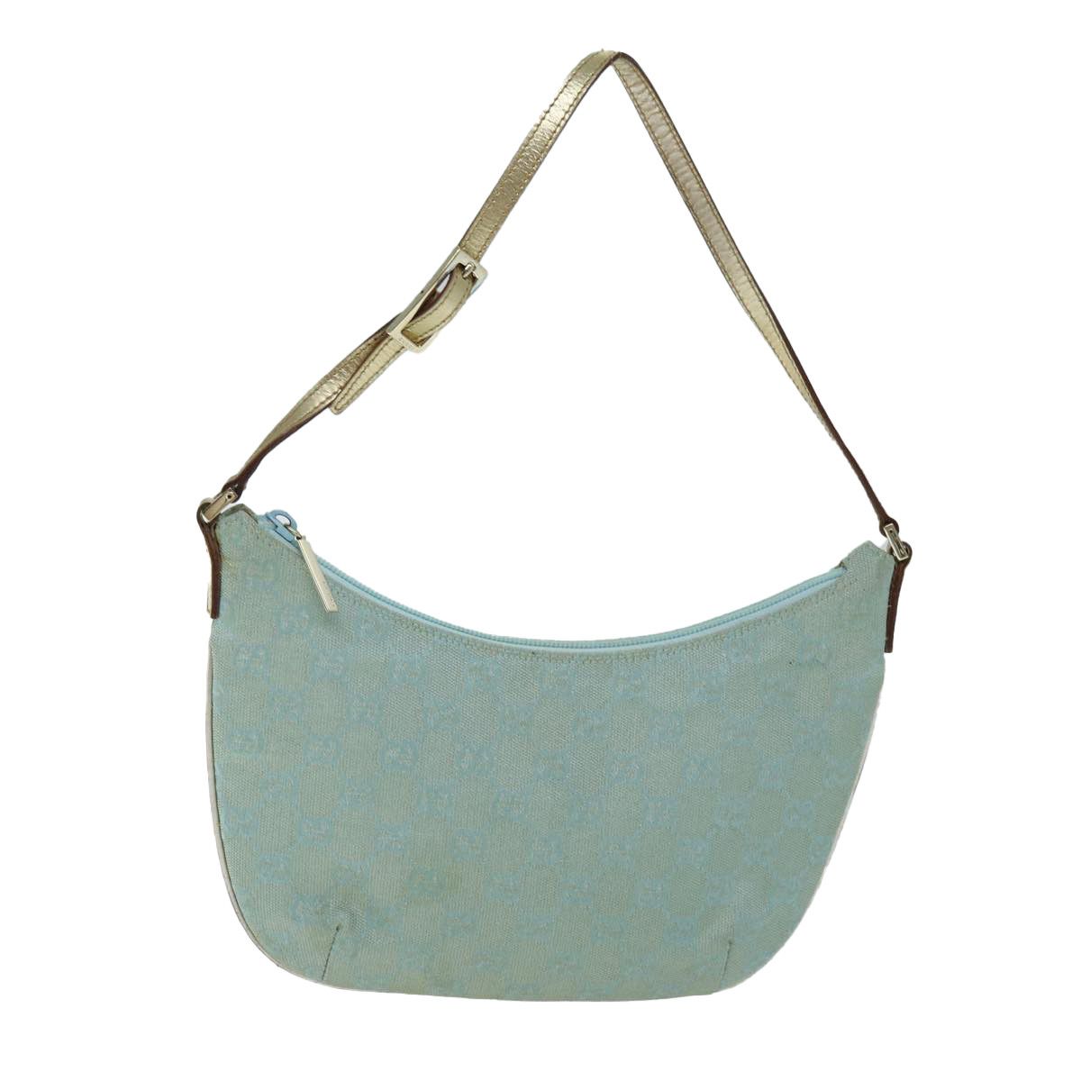 Gucci Gg Canvas Blue Canvas Shoulder Bag (Pre-Owned) Size ONE SIZE - 1 Thumbnail