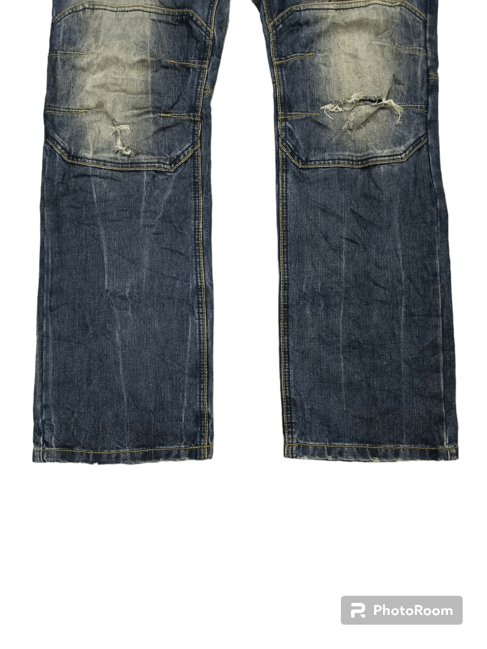 Japanese Brand SICK RIPED MULTIZIPPER POCKET CULT DENIM PANTS Size US 33 - 5 Thumbnail