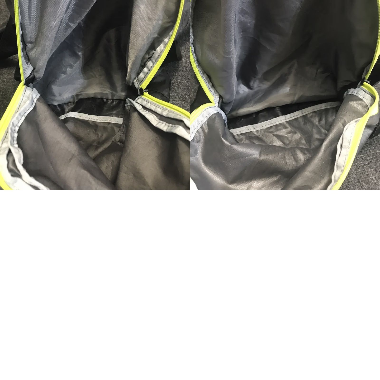 Eddie Bauer Eddie Bauer Rippack Duffle Bag Lightweight Packable Black Neon Green 063-0513 Size 40 - 9 Thumbnail