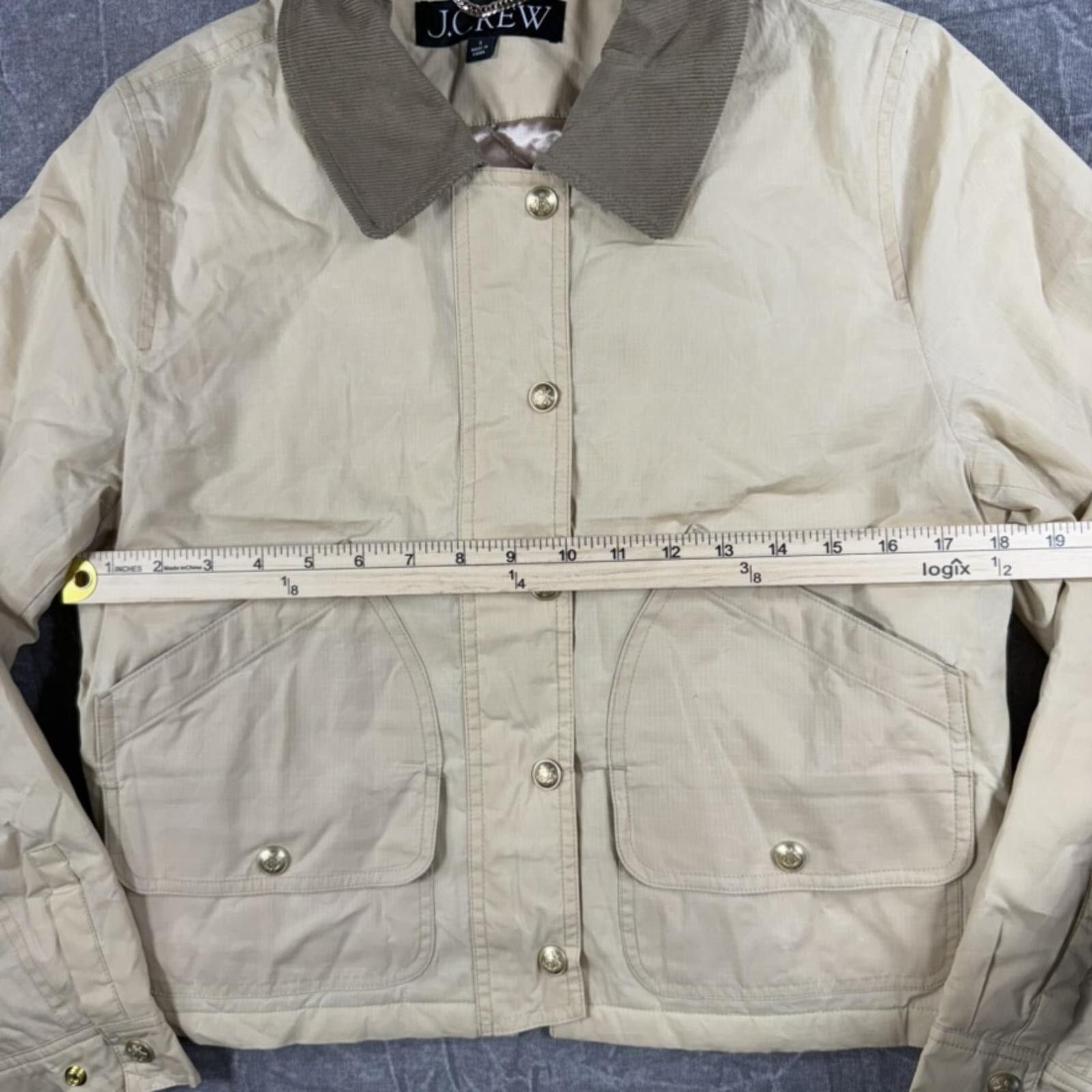 J.Crew J.Crew Small Khaki Short Barn Jacket English Ripstop Cotton Size US S / EU 44-46 / 1 - 4 Thumbnail