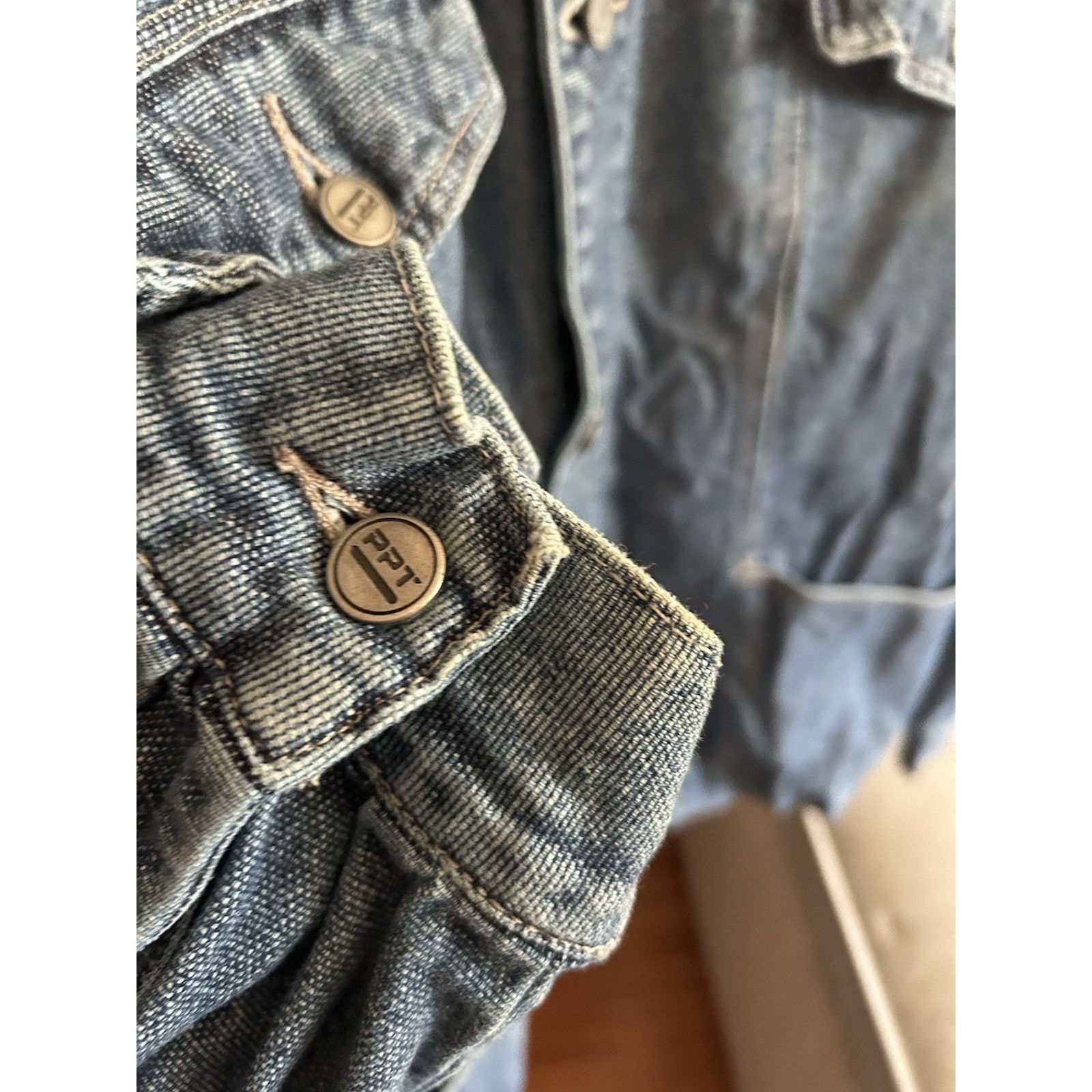 Pelle Pelle PELLE PELLE Marc Buchanan Y2K Denim Jacket XXL Blue Trucker Size US XXL / EU 58 / 5 - 10 Thumbnail