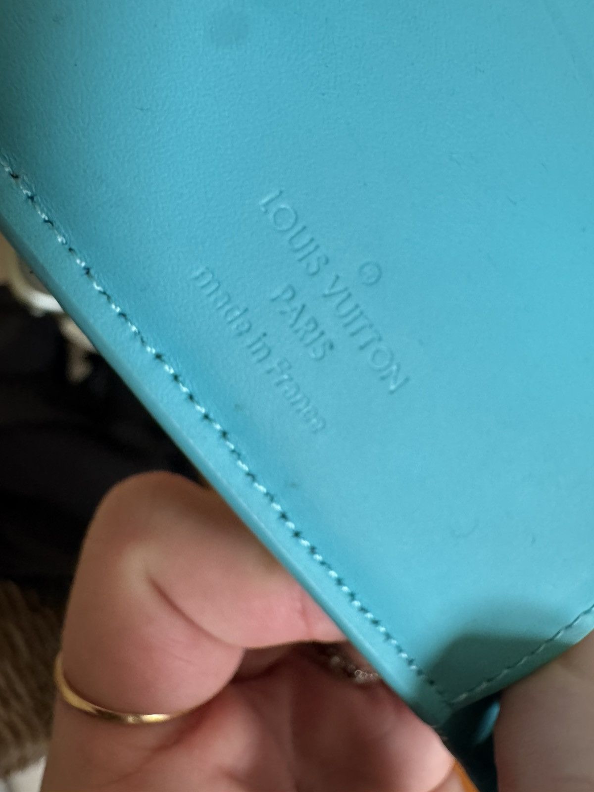 Louis Vuitton × Pharrell Louis Vuitton Pharrel Tiffany blue Wallet 100% leather Size ONE SIZE - 4 Thumbnail