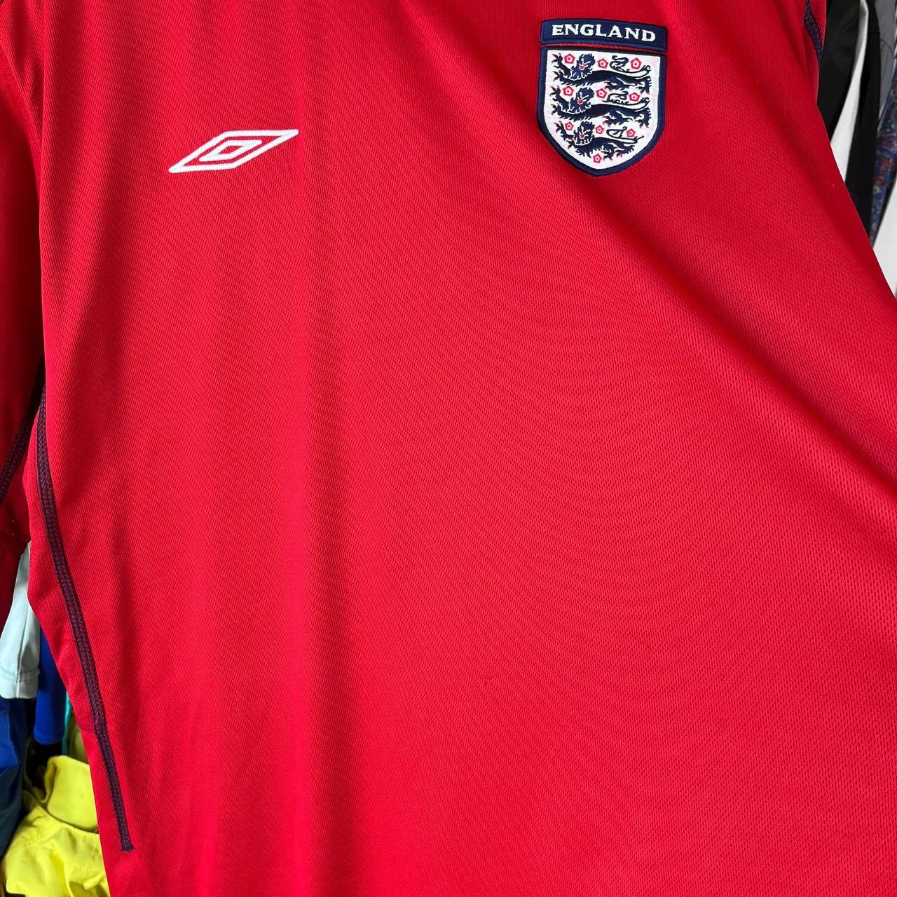 Umbro England 2002/2003 Reversible Longsleeve Soccer Jersey Size US L / EU 52-54 / 3 - 4 Thumbnail