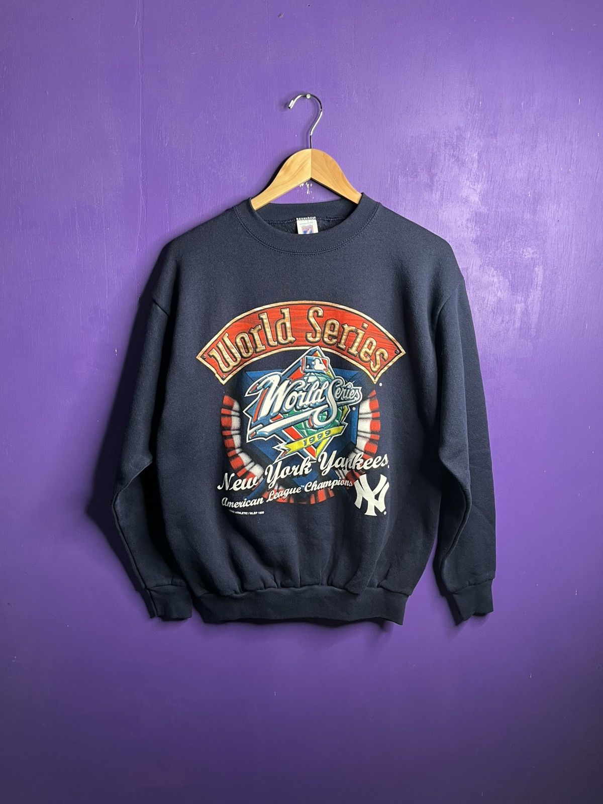 Vintage 1999 New York Yankees World Series Champions Crewneck orders Sweatshirt Size L