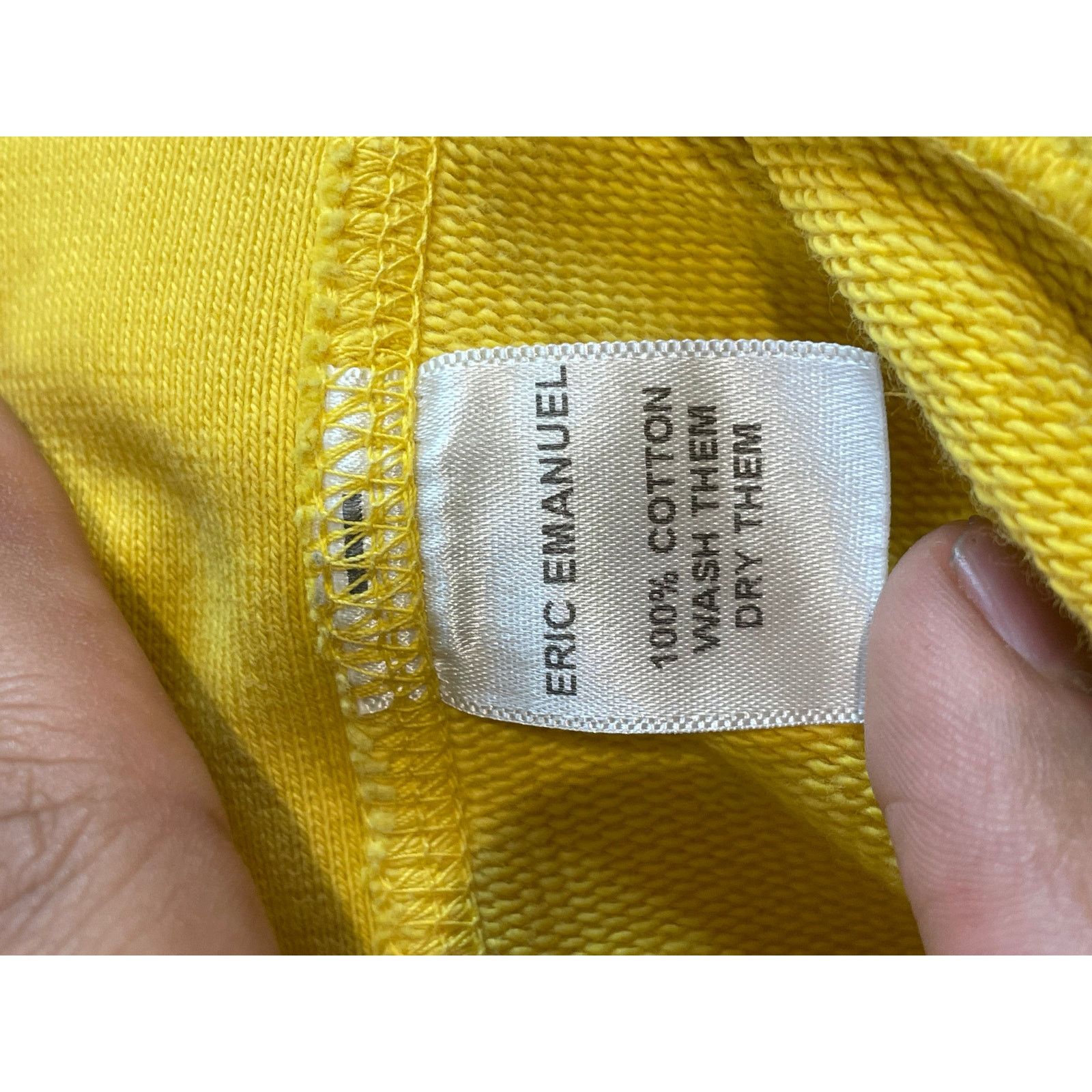 Eric Emanuel EE Hoodie Yellow Purple Used Large Size US L / EU 52-54 / 3 - 4 Thumbnail