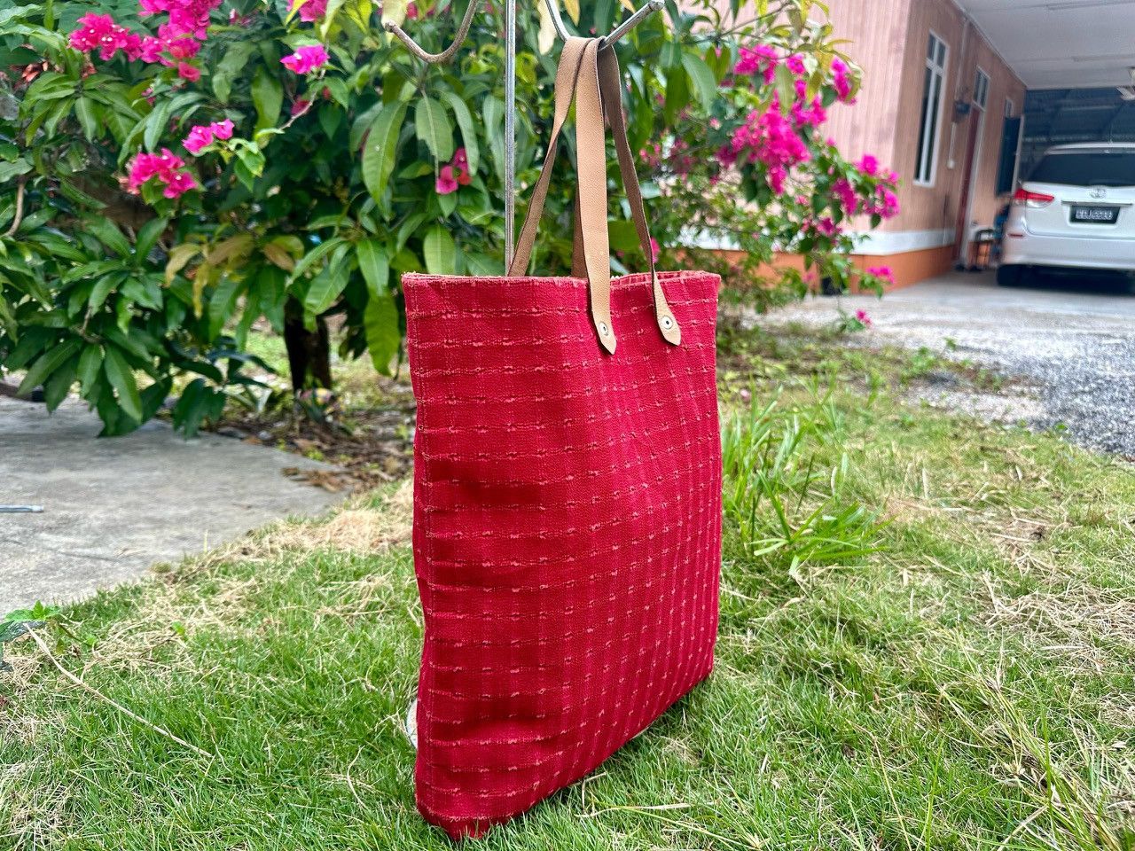 Hermes Authentic Hermes Ahmedabad GM Red Tote Bag Size ONE SIZE - 3 Thumbnail