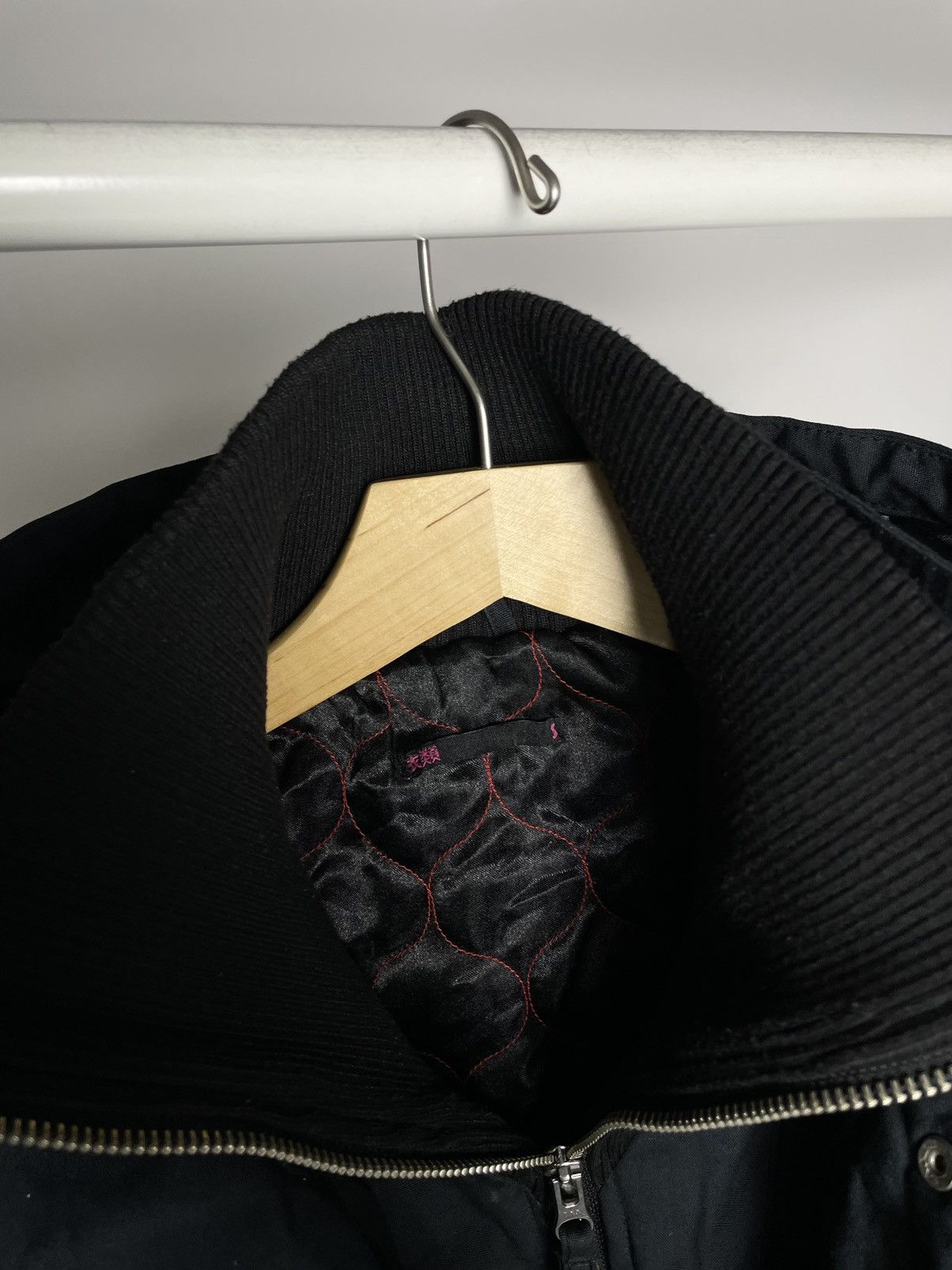 Japanese Brand Japanese Vintage Avantgarde Y2K Opium Black Bomber Jacket Size S / US 4 / IT 40 - 4 Thumbnail
