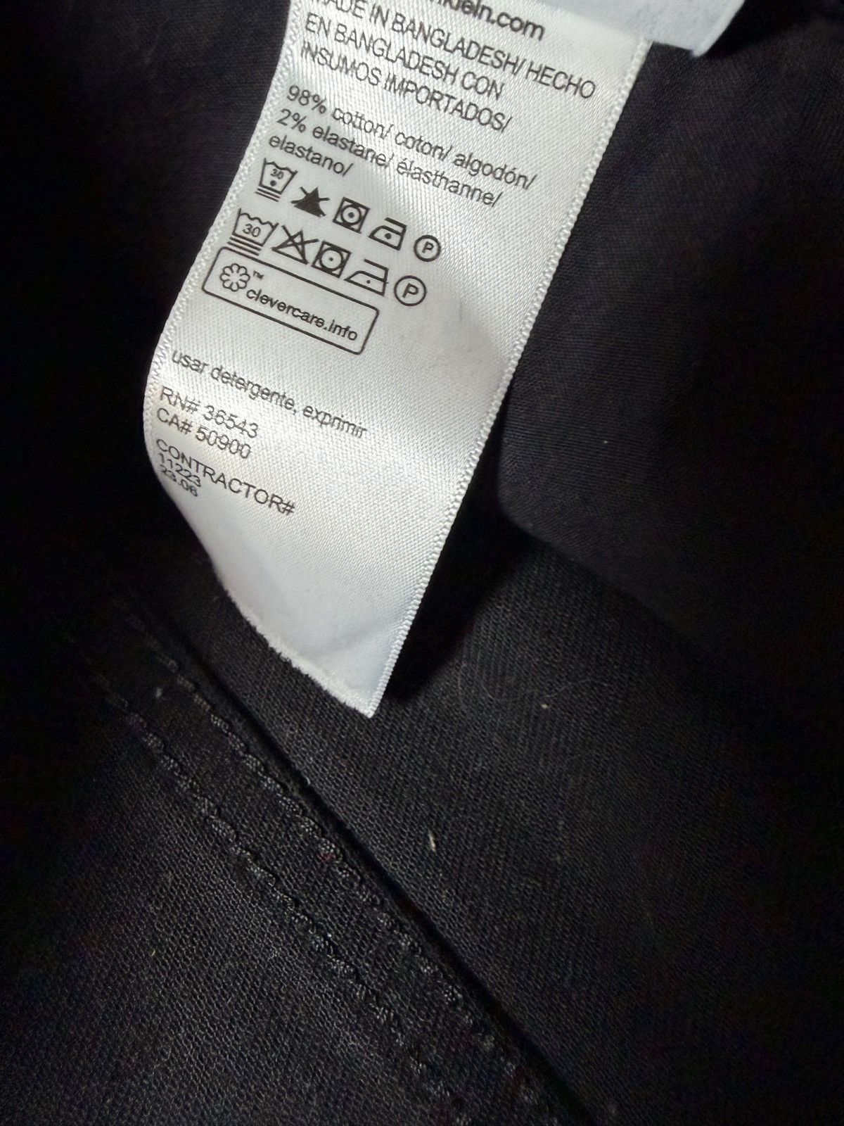 Calvin Klein CALVIN KLEIN BLACK DENIM JEANS Size US 31 - 3 Thumbnail