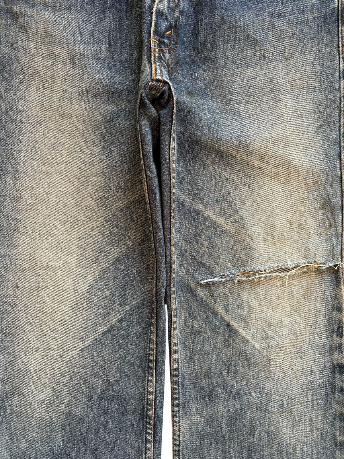 Levi's Vintage 90s Levis 517 Mud Wash Distressed Bootcut Jeans Size US 32 / EU 48 - 5 Thumbnail
