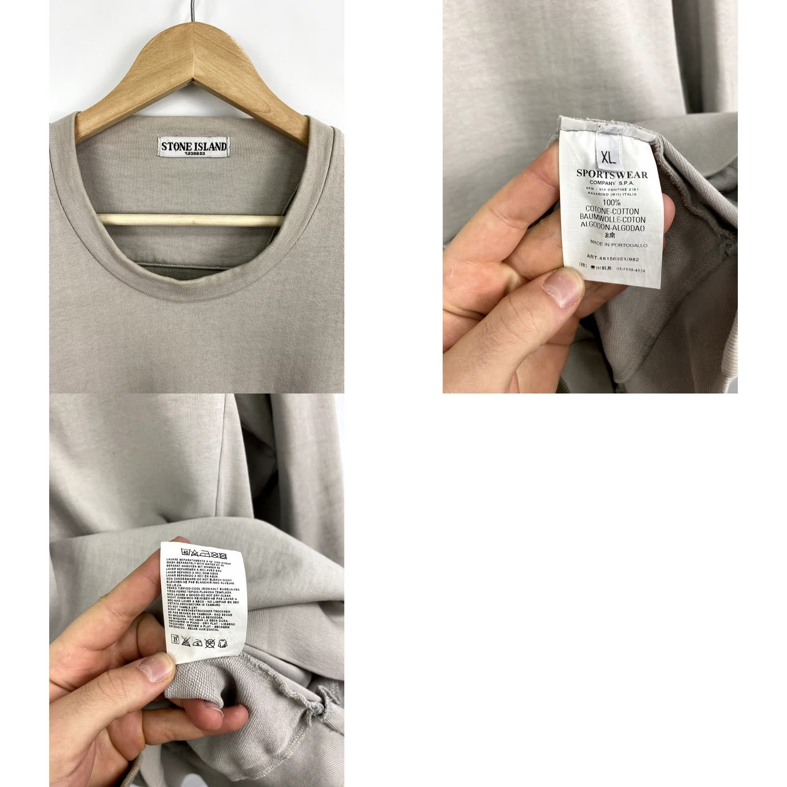 Stone Island VINTAGE Stone Island Sweatshirt Mens XL Gray 90s Rare Retro Y2K Pullover Hoodie? Size US XL / EU 56 / 4 - 8 Thumbnail