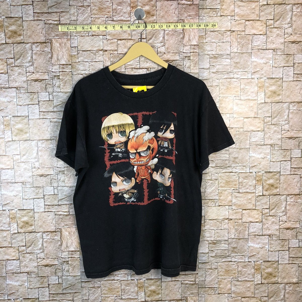Japanese Brand × Ripple Junction Attack On Titan Black T-Shirt #A537 Size US M / EU 48-50 / 2 - 1 Thumbnail