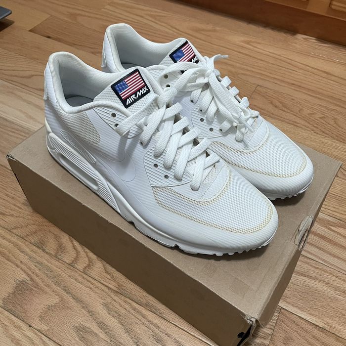 Air max 9 hot sale hyperfuse independence day white