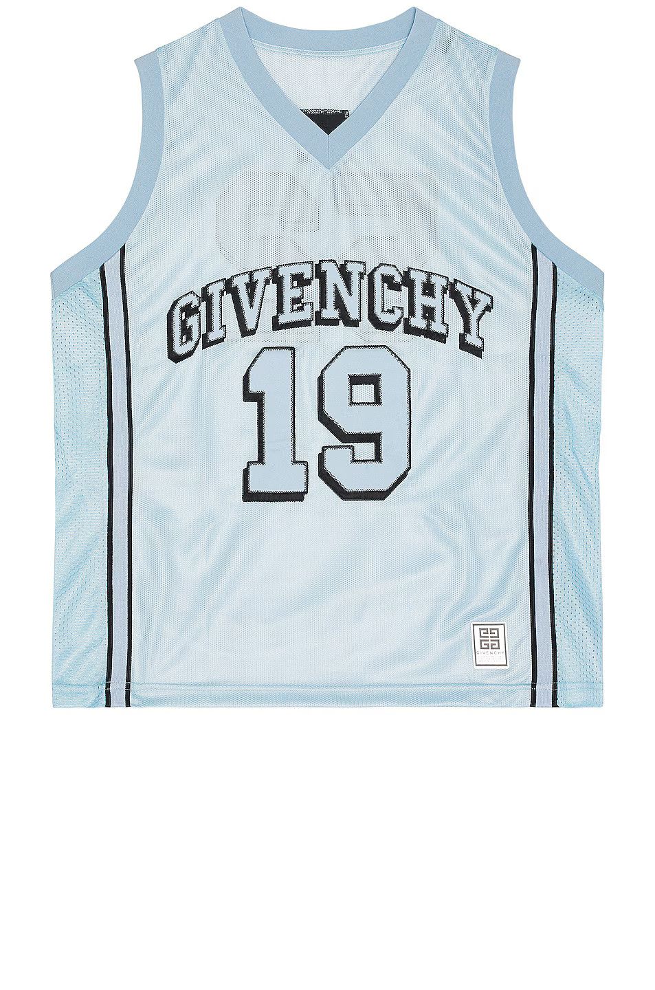 Givenchy o1gr1nt0125 Mesh Logo Basketball Top in Light Blue Size US M / EU 48-50 / 2 - 1 Thumbnail