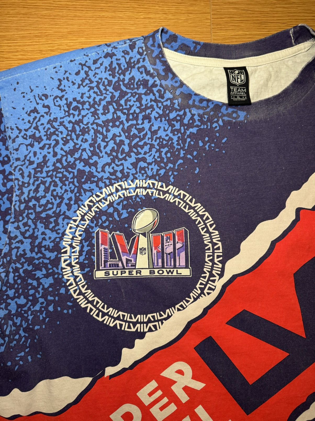 NFL Super Bowl LVIII San Francisco 49ers Kansas City Chiefs AOP Size US XL / EU 56 / 4 - 6 Thumbnail