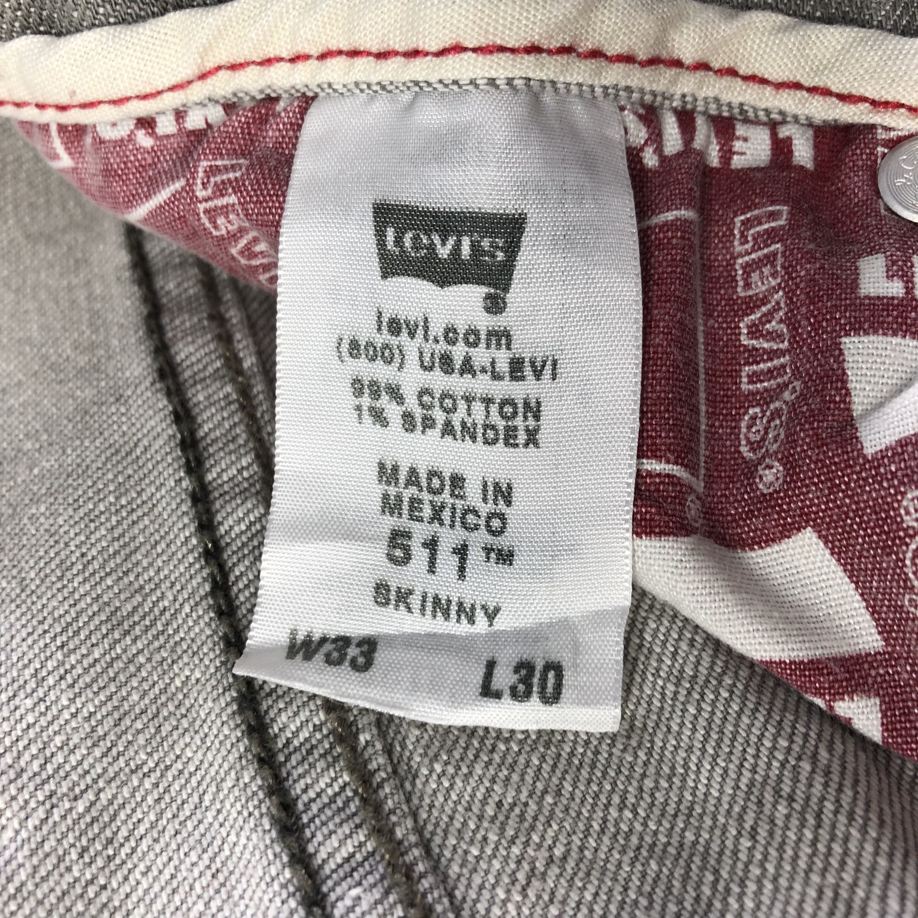 Levi's Vintage Levis 511 Jeans-J4328 Size US 33 - 10 Thumbnail