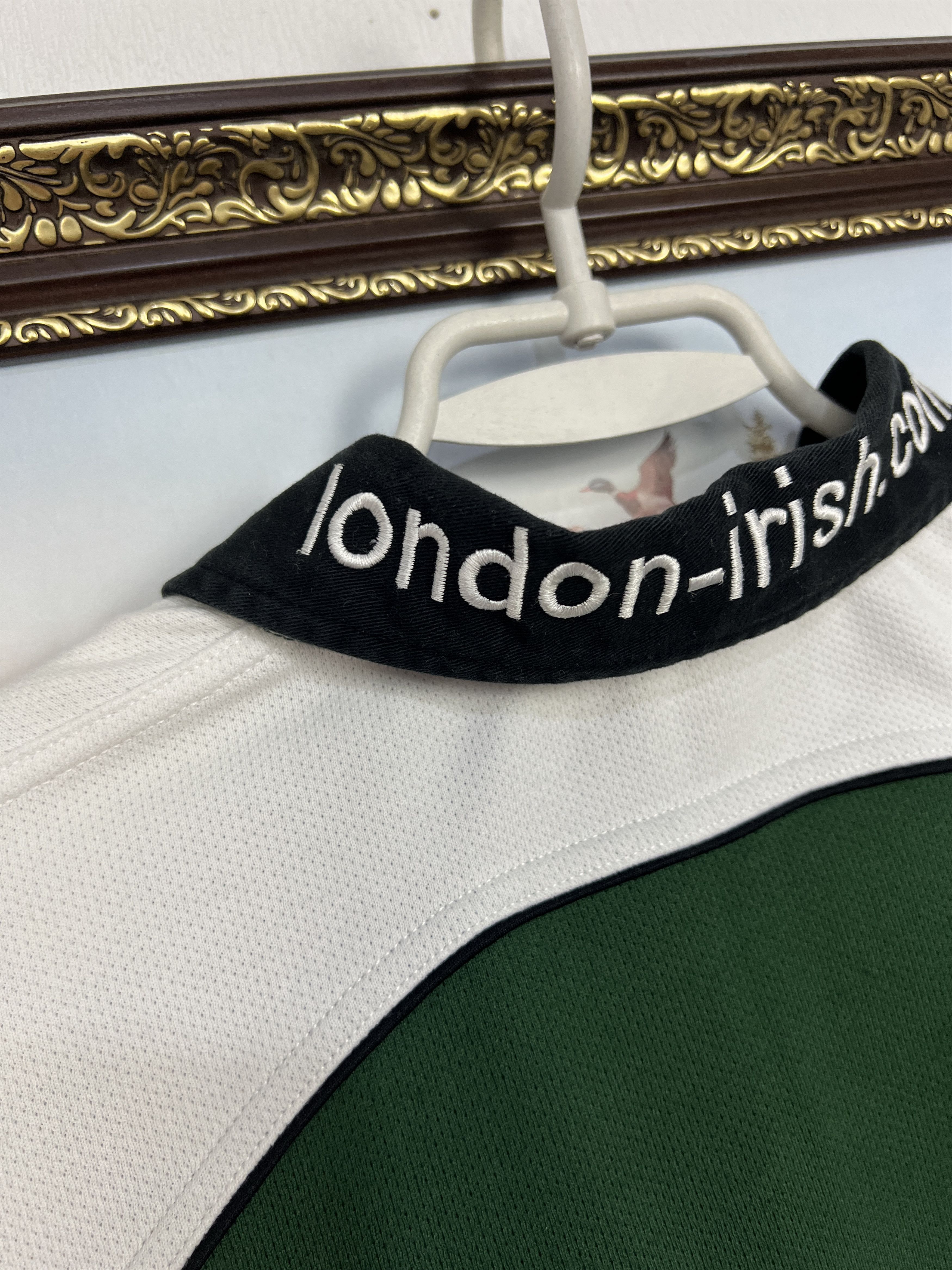 Vintage London Irish Cityjet Rugby Union Green Jersey Mens Size US XXL / EU 58 / 5 - 11 Thumbnail