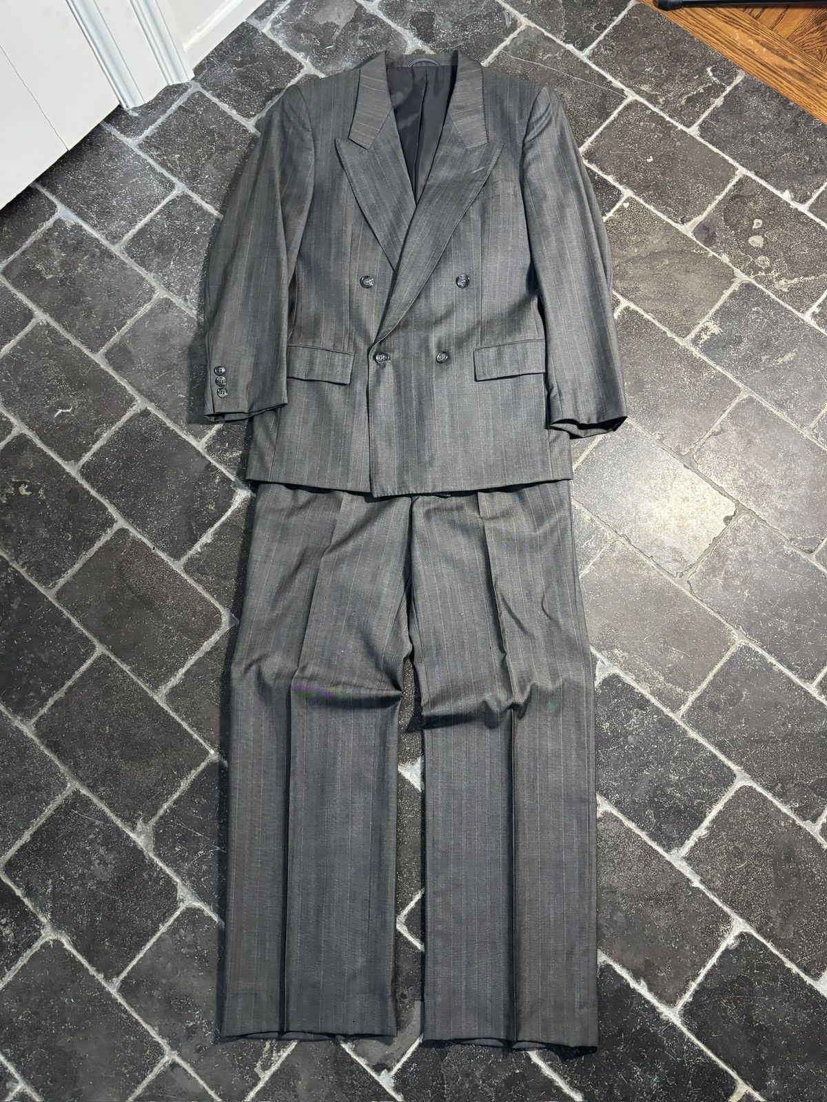 Vintage Two Piece Suit Loro Piana Wool Made in Italy 36R
