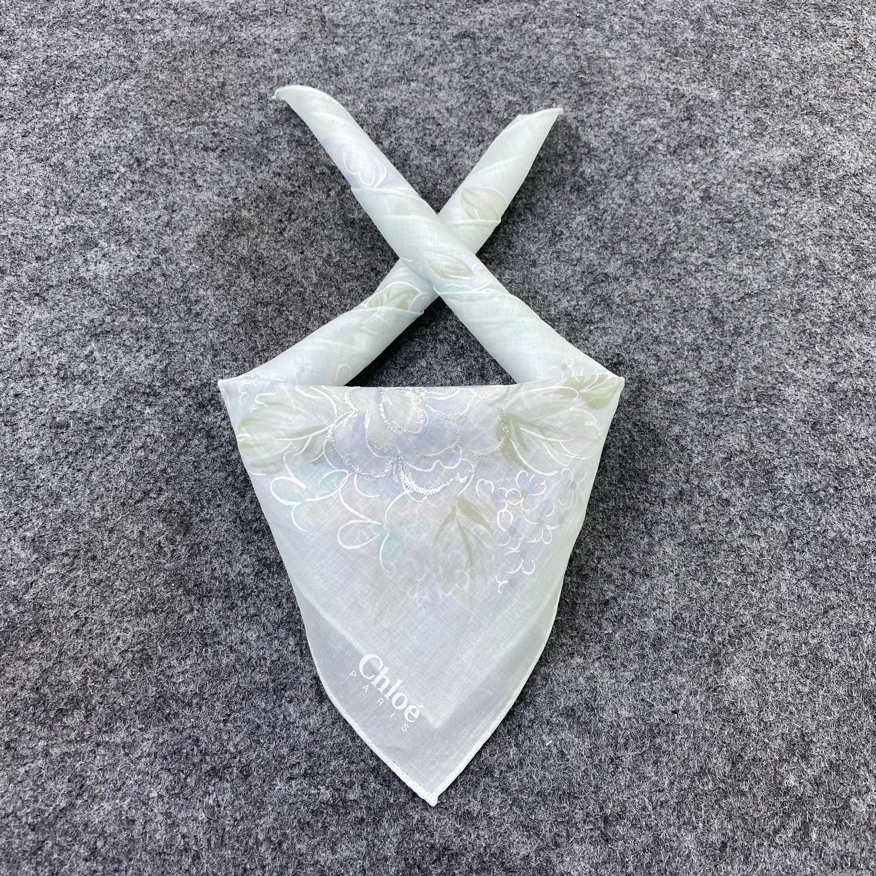Designer Chloe Handkerchief Neckerchief Bandana-B1595 Size ONE SIZE - 2 Thumbnail