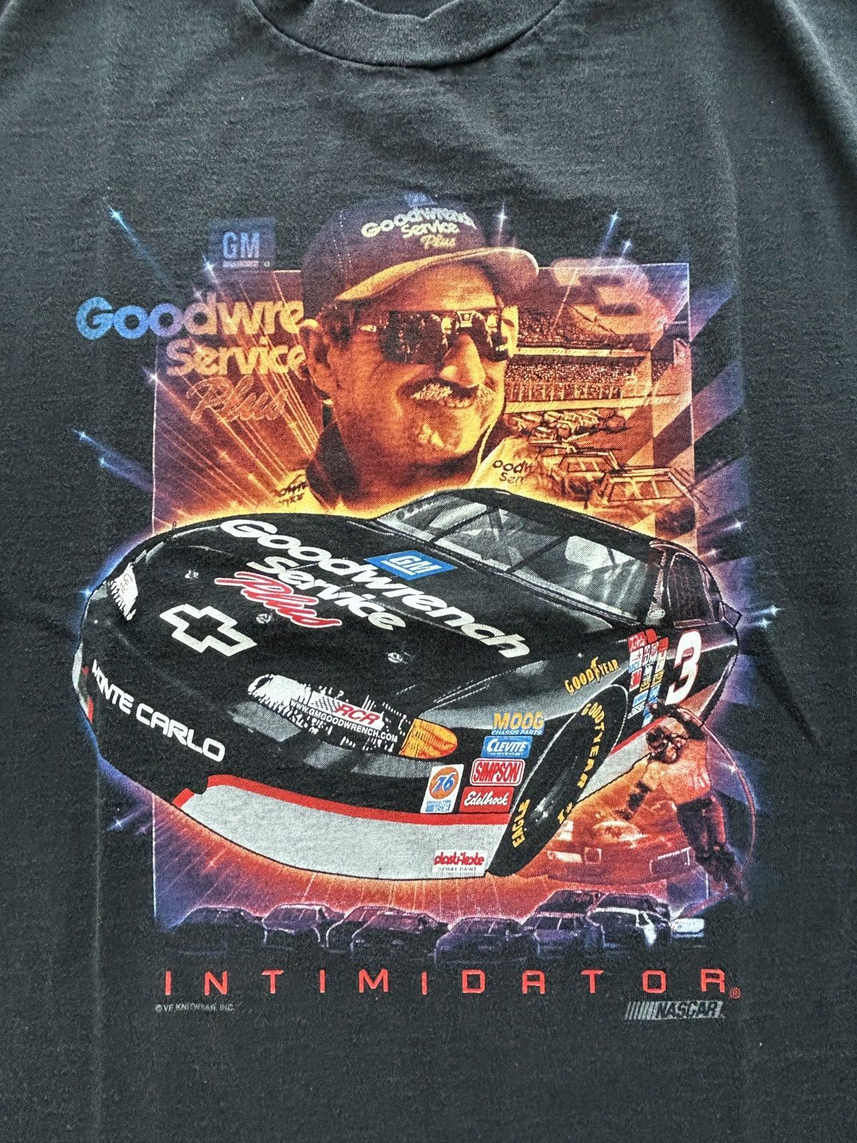 NASCAR Vintage Y2K Dale Earnhardt The Intimidator Graphic Tee Size US M / EU 48-50 / 2 - 2 Thumbnail
