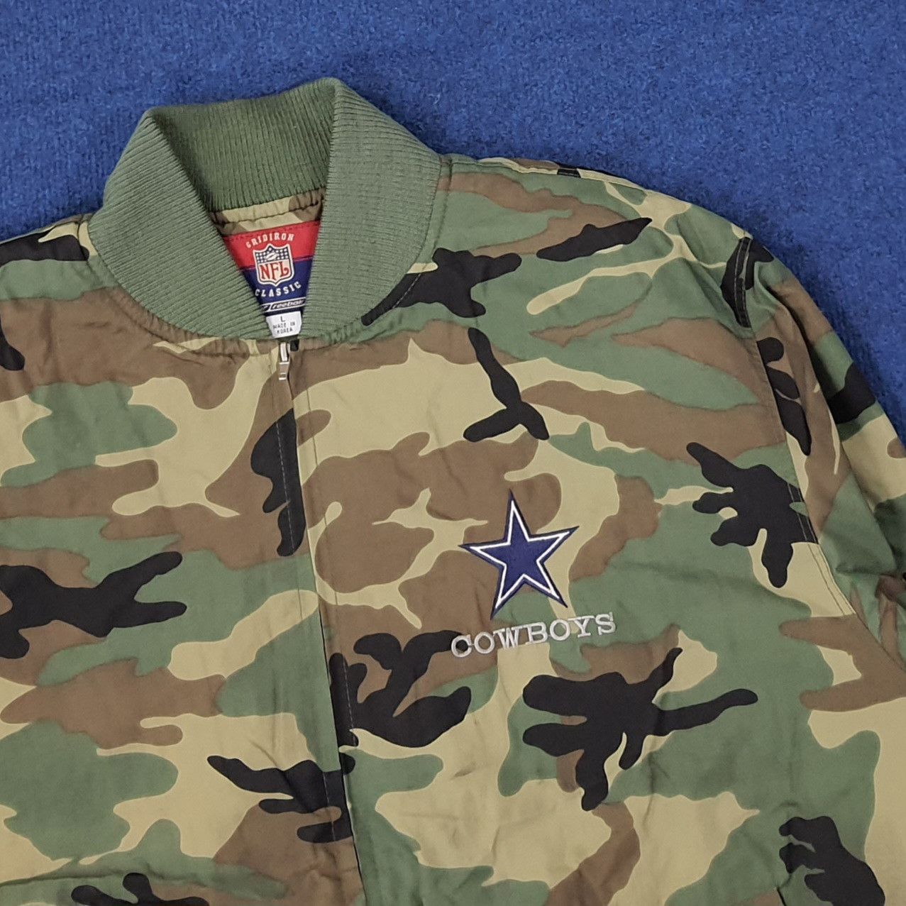 NFL Vintage NFL Cowboys Football Team Bomber Jacket C250N7 Size US XXL / EU 58 / 5 - 4 Thumbnail