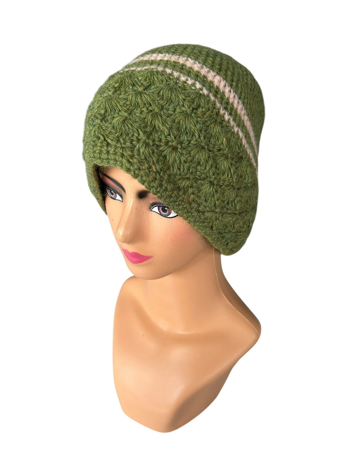 Japanese Brand × Kapital × Vintage Crochet Knitted Handmade Big Beanie Hats Size ONE SIZE - 1 Thumbnail