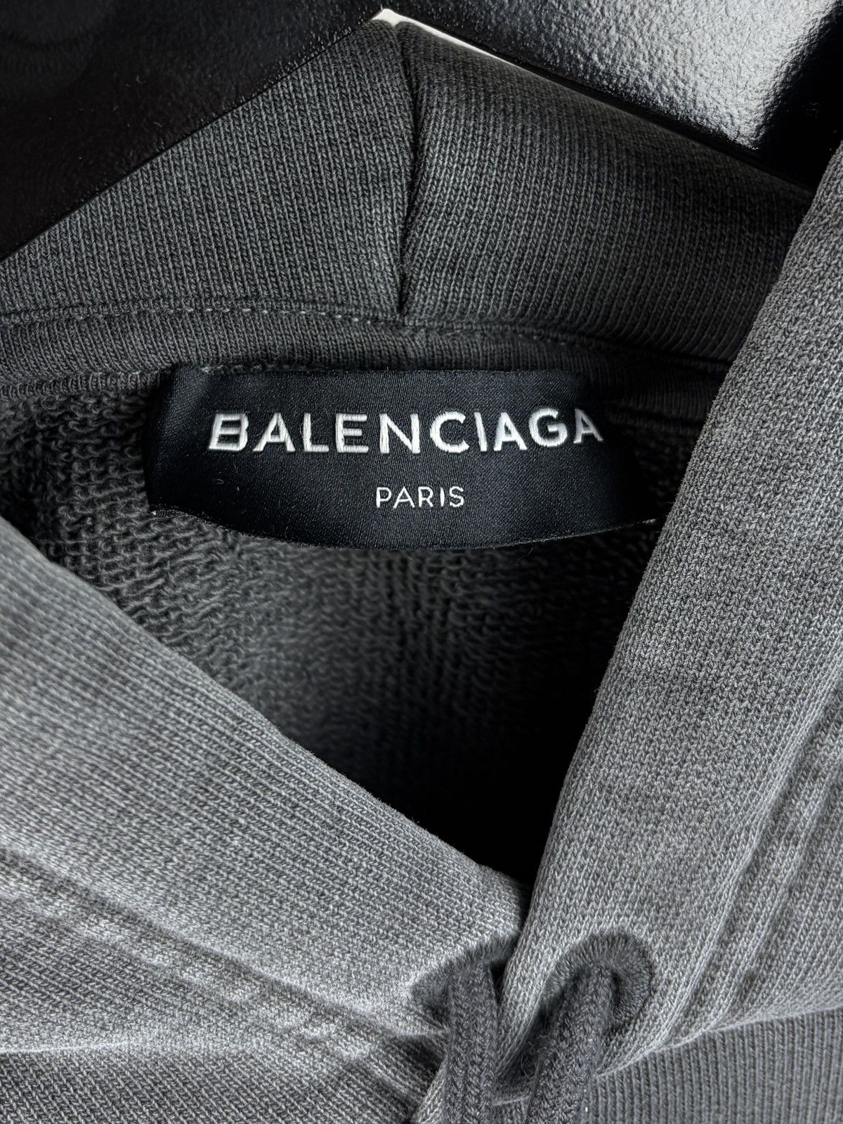 Balenciaga FW17 Balenciaga Paris Tourist Souvenir Hoodie Faded Gray Size US S / EU 44-46 / 1 - 5 Thumbnail