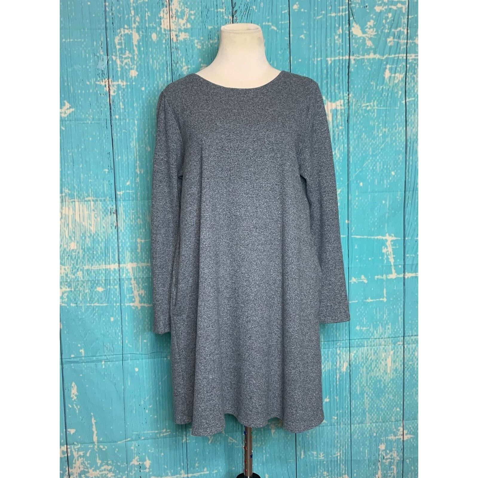 J. Jill Pure Jill gray long sleeves mini dress size Medium Size M / US 6-8 / IT 42-44 - 10 Thumbnail