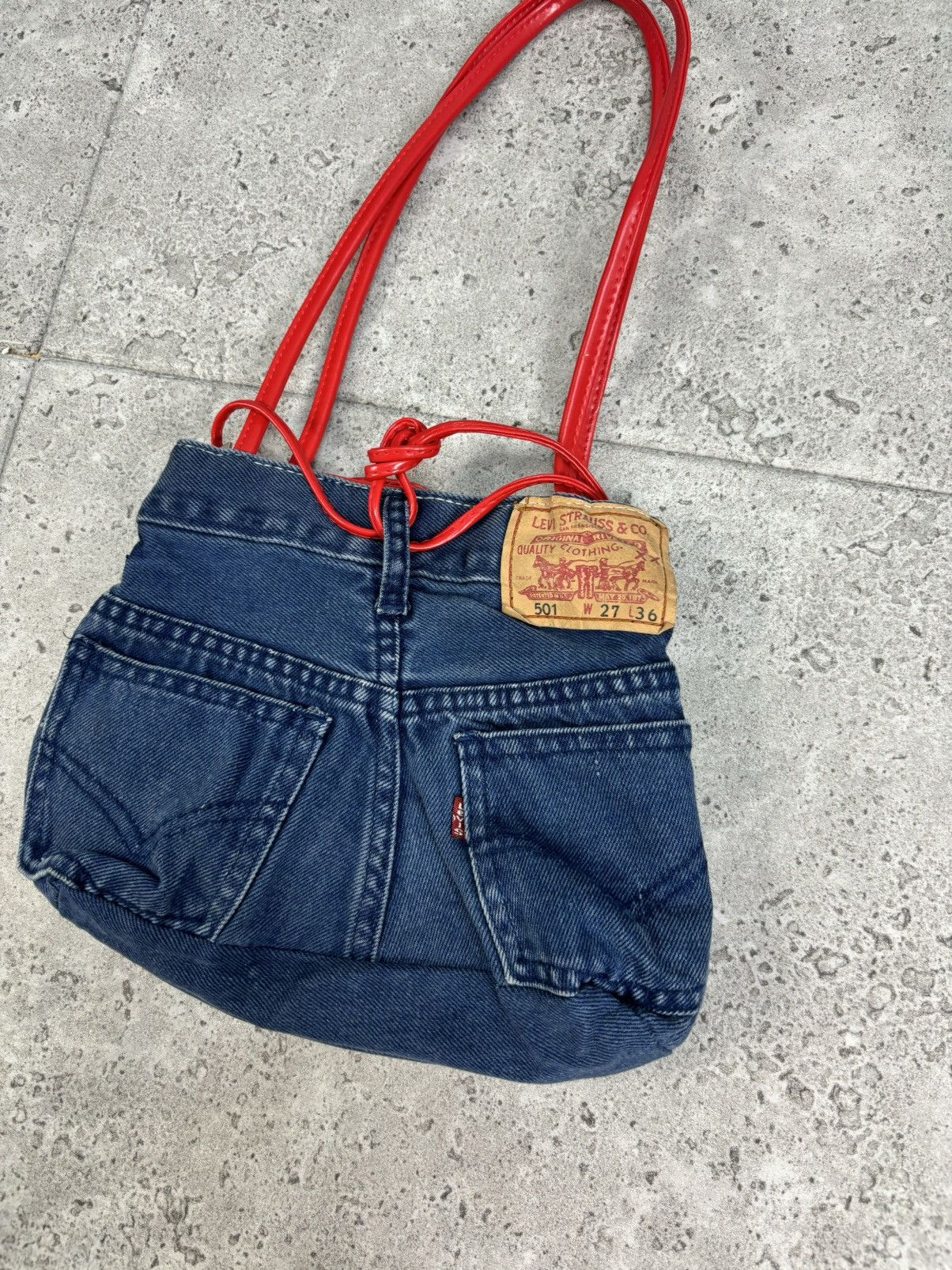 Vintage Grail Rare Japan Levis Bag Denim Hand Made Crafted Y2K 00s Size ONE SIZE - 2 Thumbnail