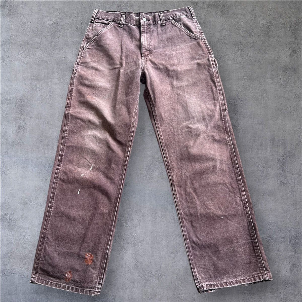 Carhartt Vintage Rare Carhartt B11 DKB Dungaree Carpenter Pants Size US 34 / EU 50 - 1 Thumbnail