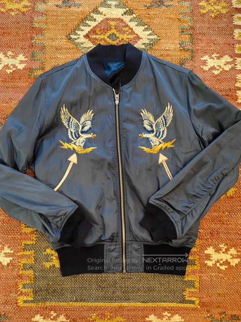 RRL Ralph Lauren RRL Ralph Lauren Blue washed vintage embroidery coat Size US M / EU 48-50 / 2 - 2 Thumbnail