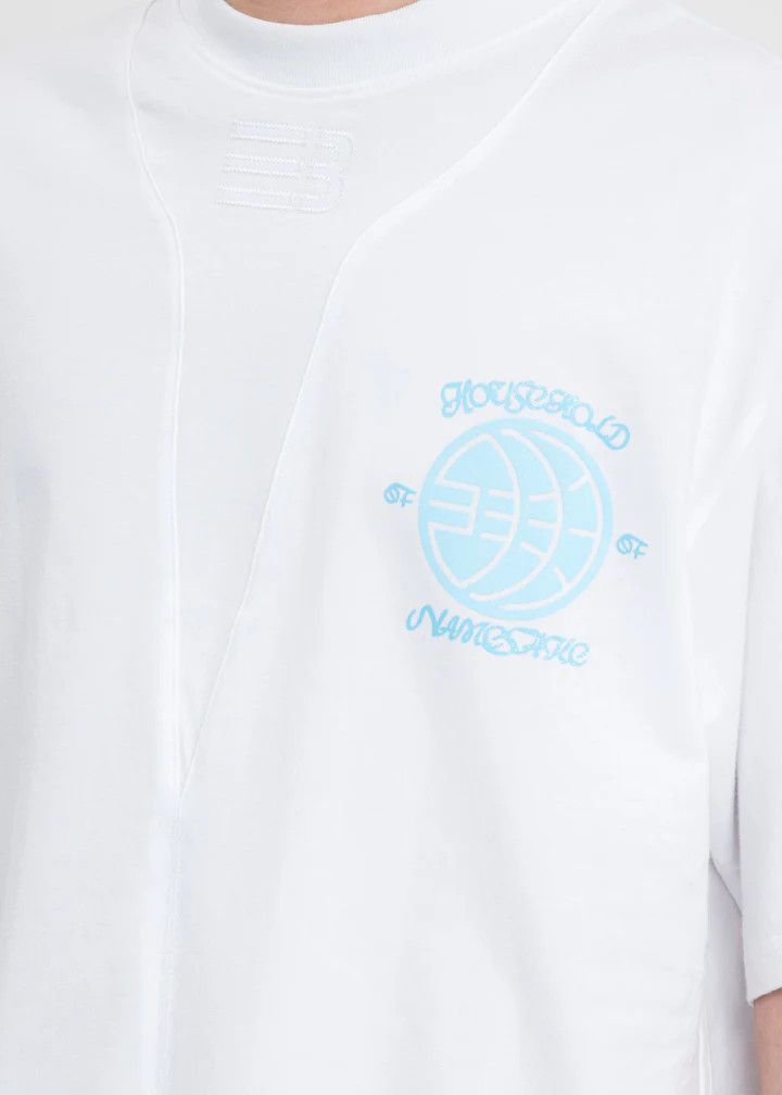 NAMESAKE o1mle0424 Oversized Sava Scrimmage T-Shirt in White Size US XS / EU 42 / 0 - 6 Thumbnail