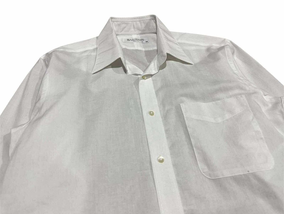 Other 🔥Vintage Balmain White Formal Shirt Long Sleeve Size US S / EU 44-46 / 1 - 2 Thumbnail