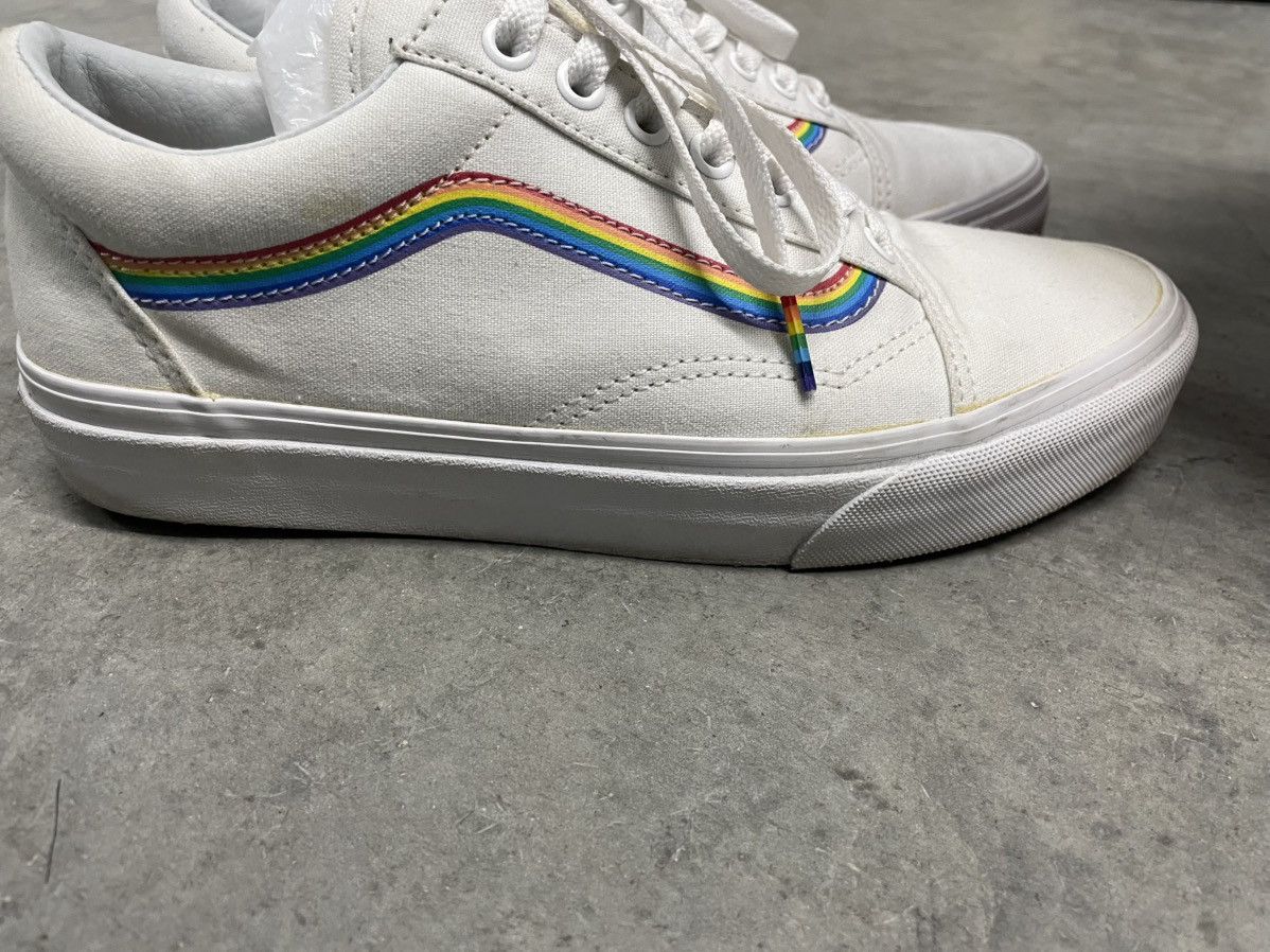 Vans Vans Old Skool True White/Rainbow Size US 8.5 / IT 38.5 - 8 Thumbnail