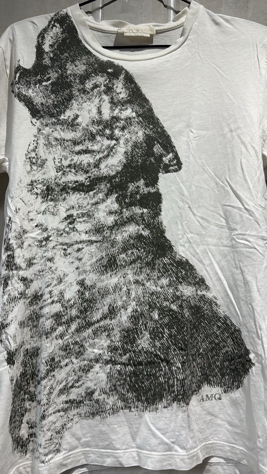 Alexander McQueen 2008 VINTAGE ALEXANDER MCQUEEN WOLF TSHIRT Size US S / EU 44-46 / 1 - 13 Thumbnail