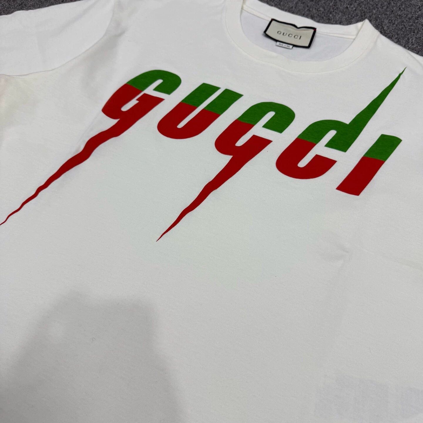 Gucci Gucci White Lightning Blade Short-Sleeve T-Shirt XL Size XL / US 12-14 / IT 48-50 - 3 Thumbnail