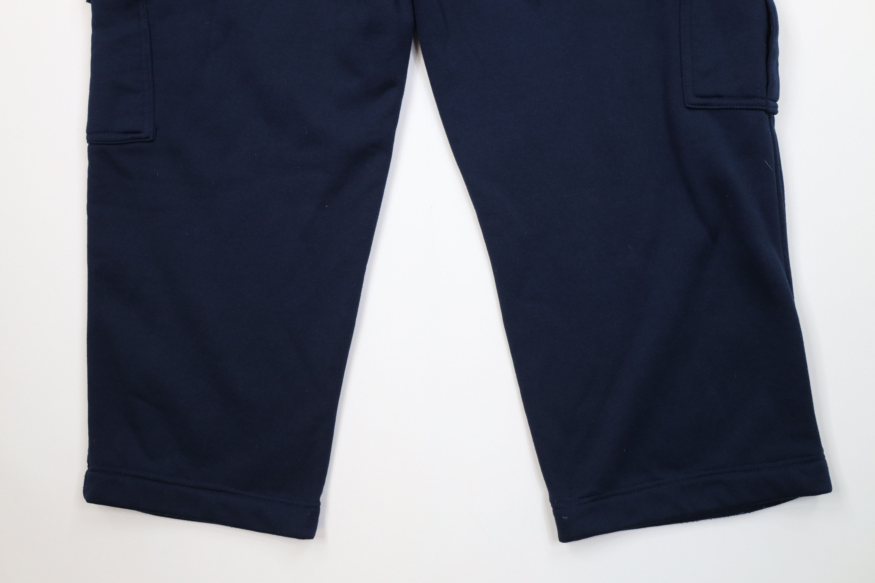 Vintage Vintage 90s Y2K Streetwear Wide Leg Cargo Sweatpants Blue Size US 38 / EU 54 - 11 Thumbnail