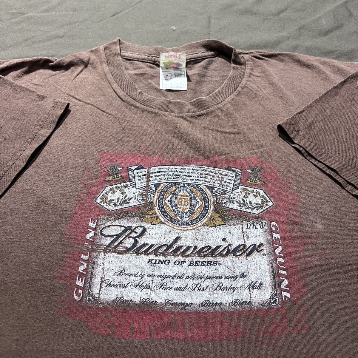 Vintage Vintage Y2K Budweiser Beer Logo Tee L graphic streetwear Size US L / EU 52-54 / 3 - 1 Thumbnail