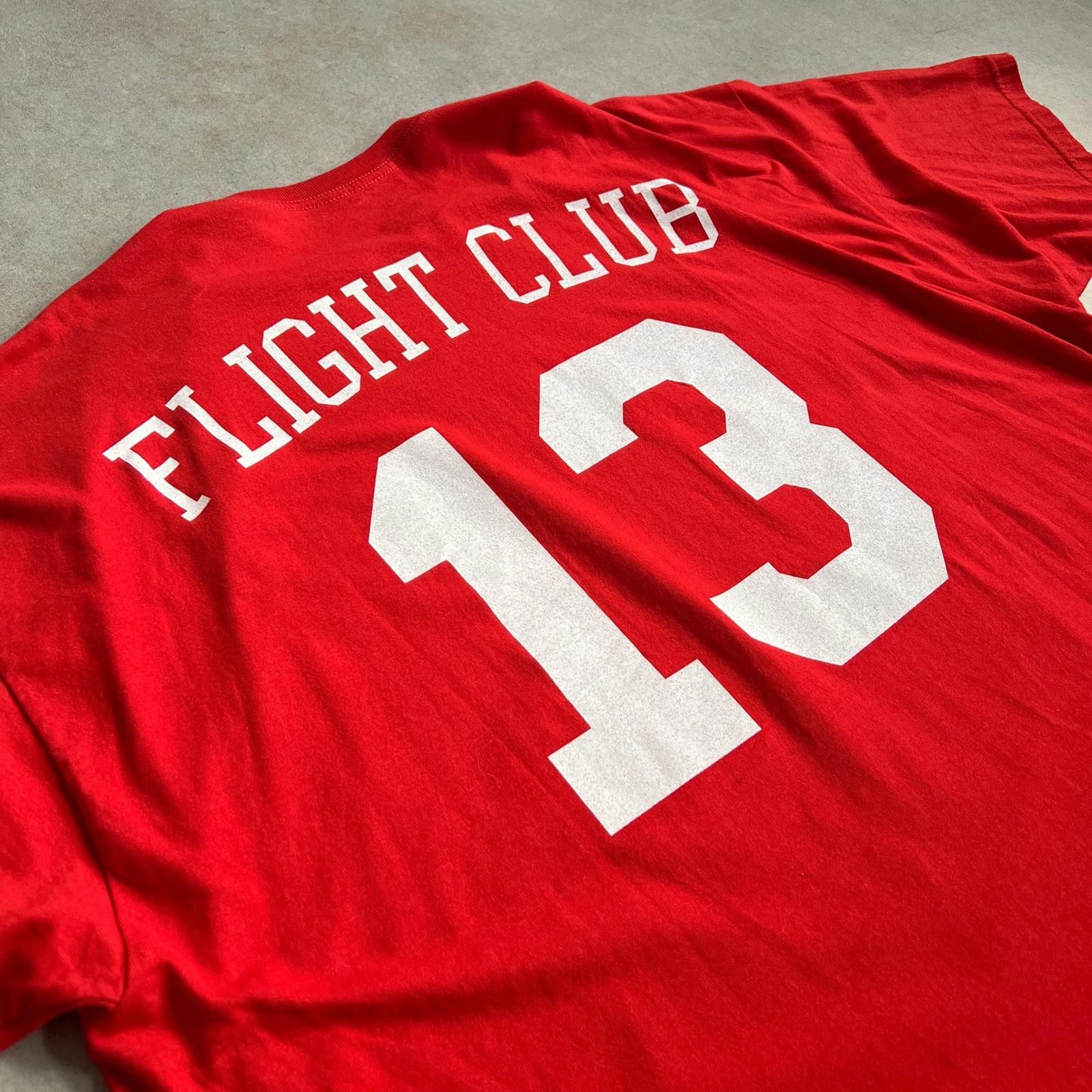 Designer 2000s Rare Flight Club Los Angeles Red T Shirt - 3XL Size US XXL / EU 58 / 5 - 5 Thumbnail