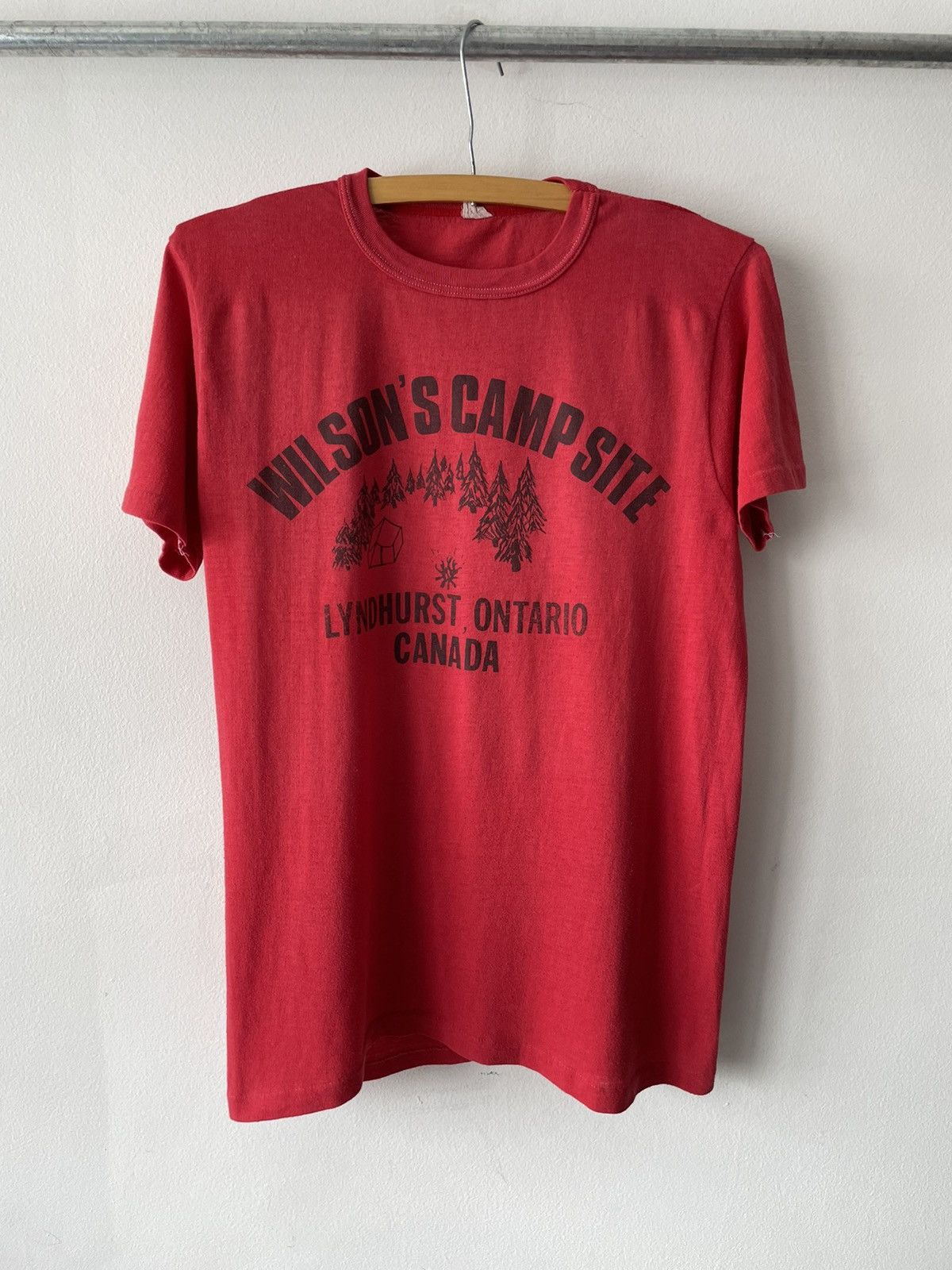 Vintage Vintage 80s Thin Camping Wilson’s Camp tee Size US M / EU 48-50 / 2 - 1 Thumbnail