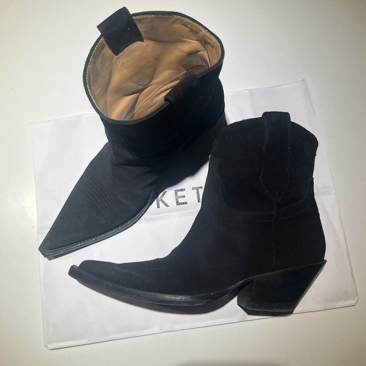 Maison Margiela Suede Cowboy Boots Size US 8 / EU 41 - 4 Thumbnail