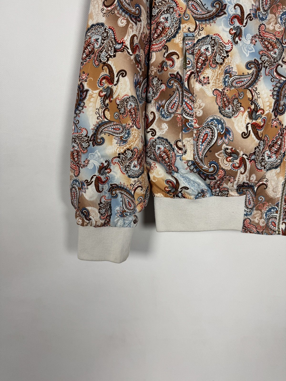 Versace Versace Vintage All Over Paisley Baroque Print Bomber Jacket Size US M / EU 48-50 / 2 - 4 Thumbnail